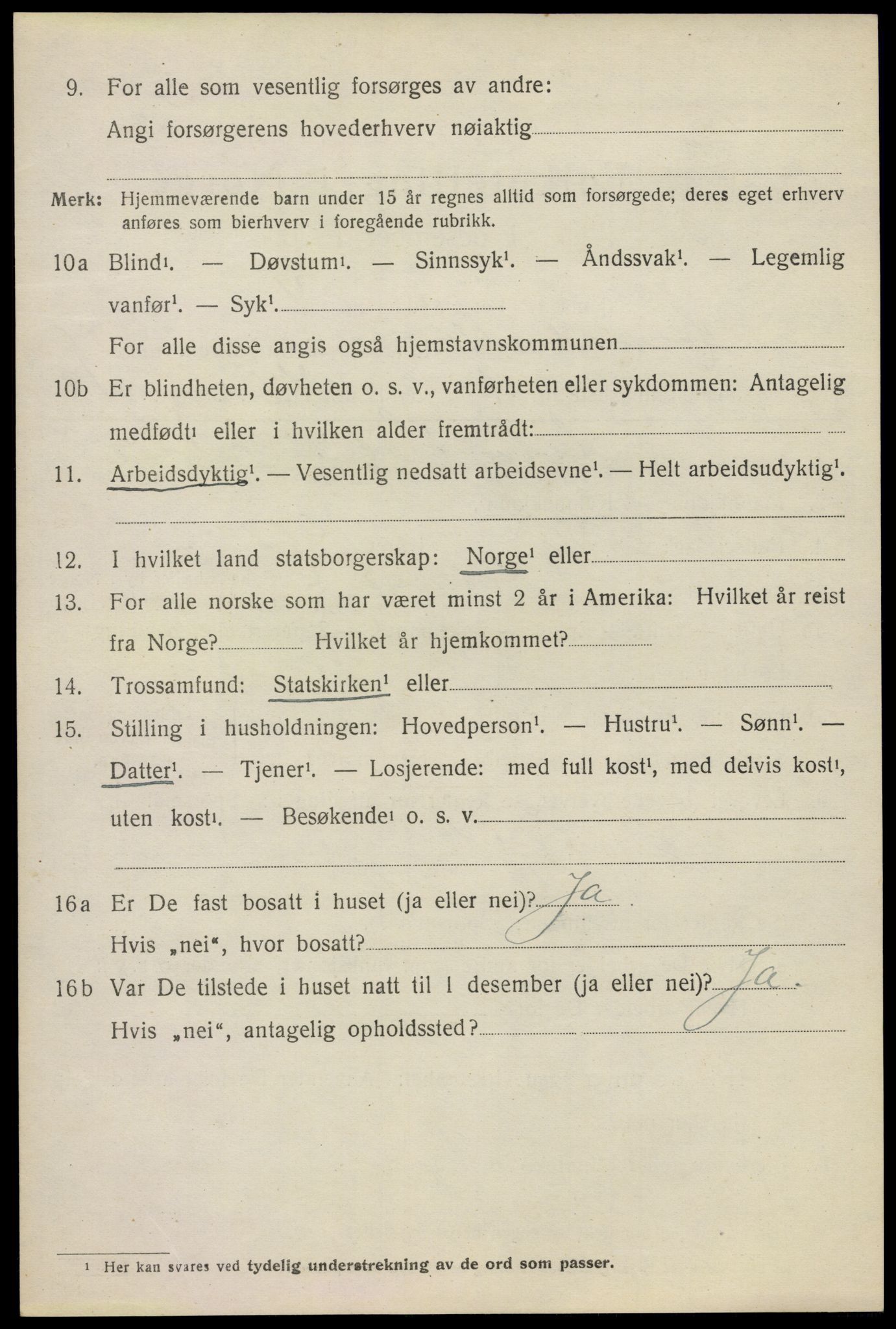 SAO, 1920 census for Høland, 1920, p. 9656