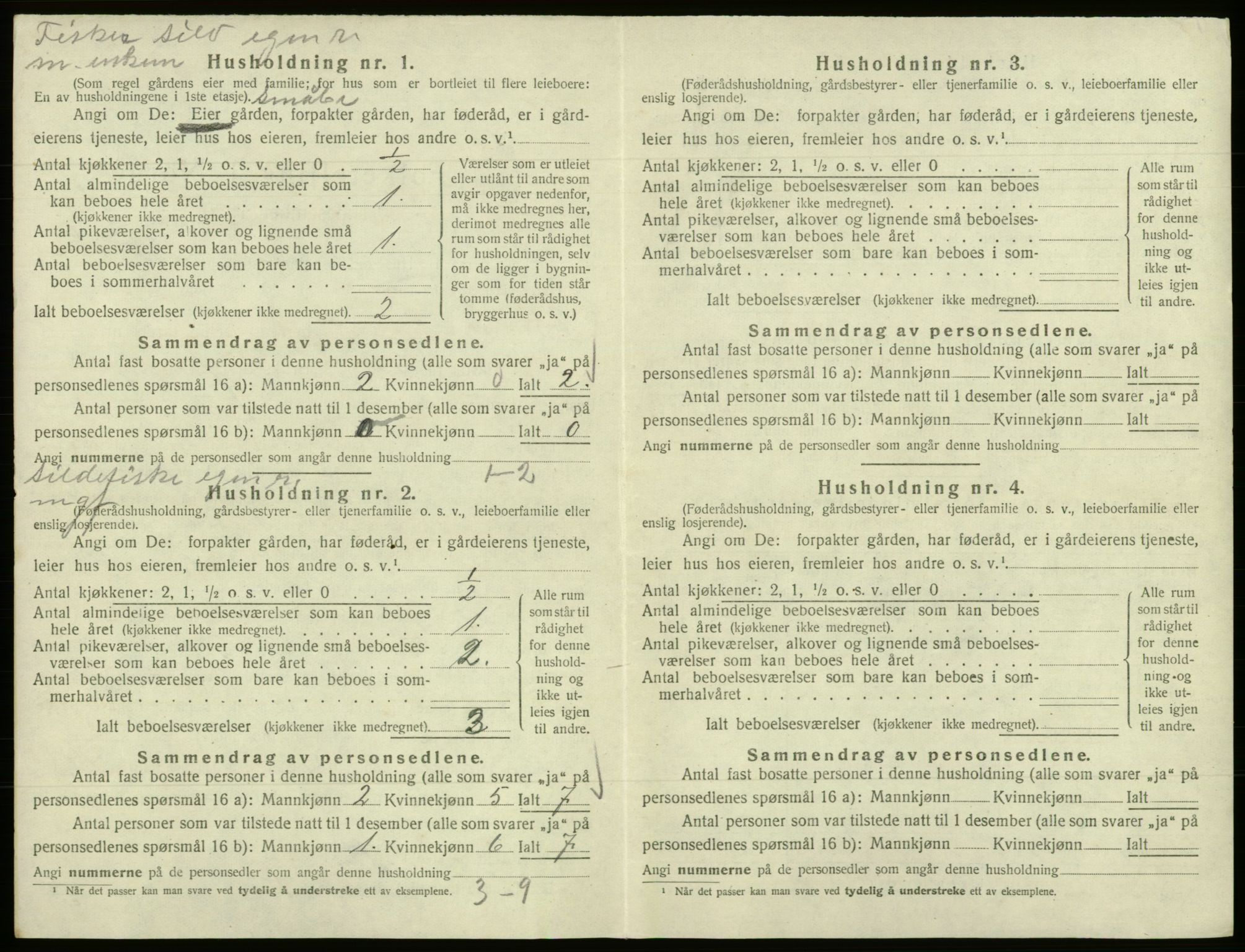 SAB, 1920 census for Samnanger, 1920, p. 158