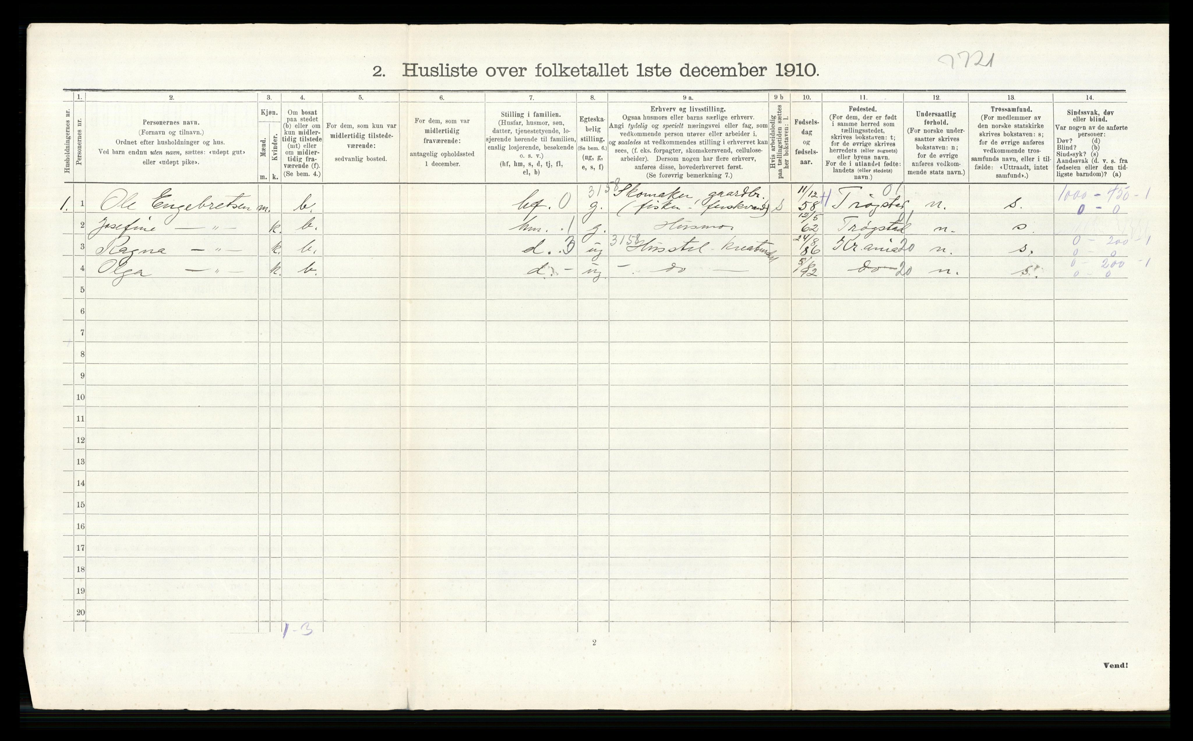 RA, 1910 census for Høland, 1910, p. 1306