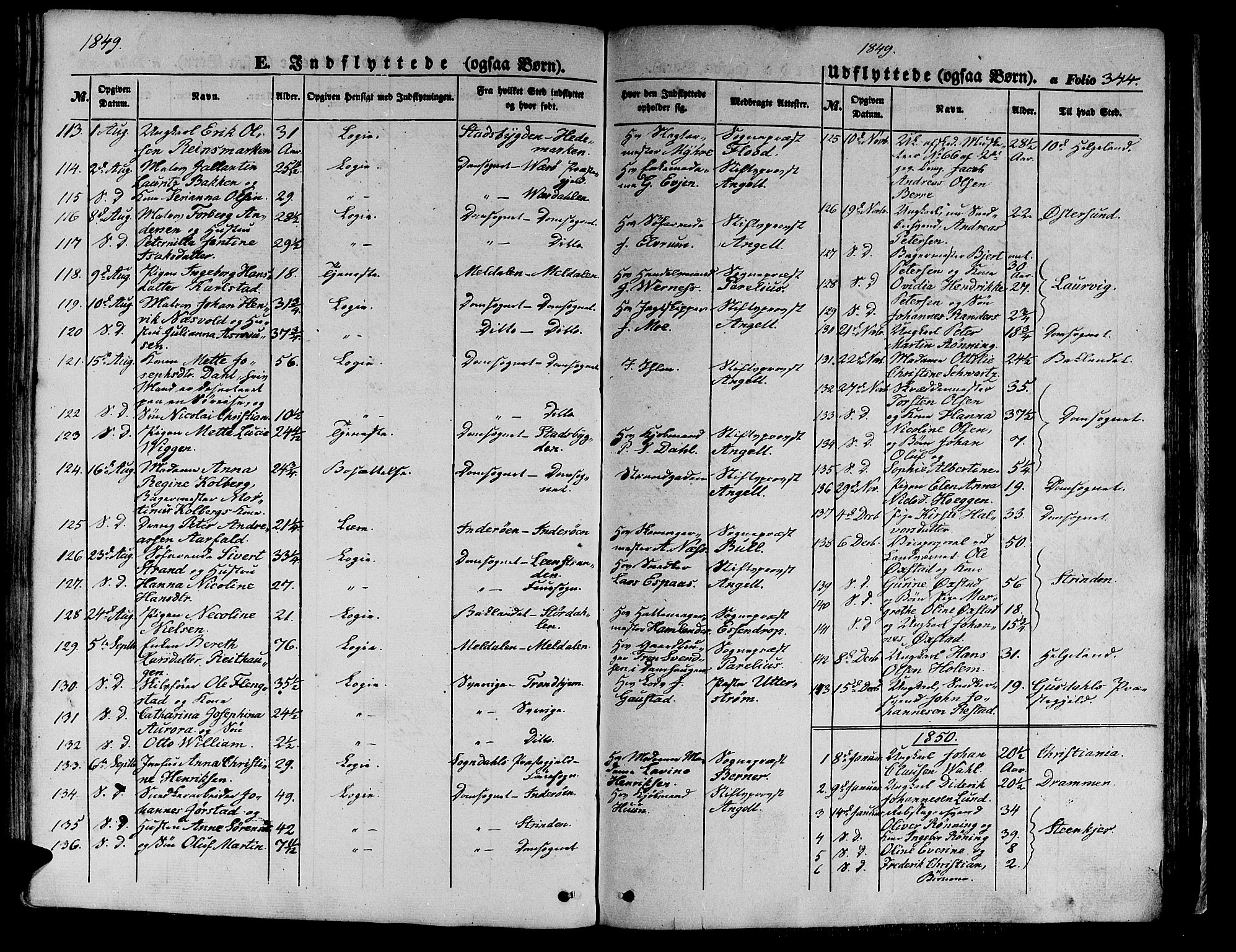 Ministerialprotokoller, klokkerbøker og fødselsregistre - Sør-Trøndelag, AV/SAT-A-1456/602/L0137: Parish register (copy) no. 602C05, 1846-1856, p. 344