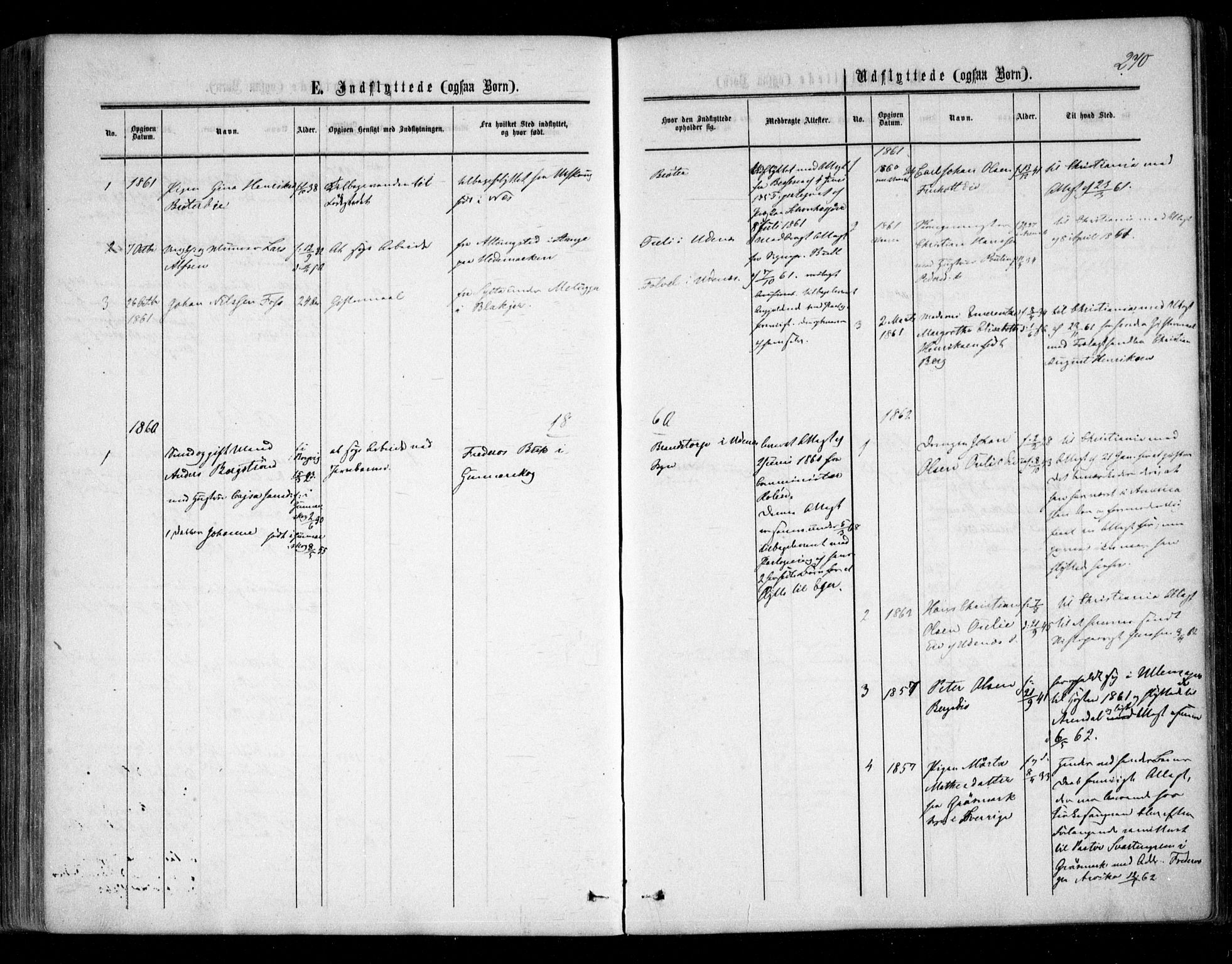 Nes prestekontor Kirkebøker, SAO/A-10410/F/Fc/L0001: Parish register (official) no. III 1, 1859-1882, p. 270