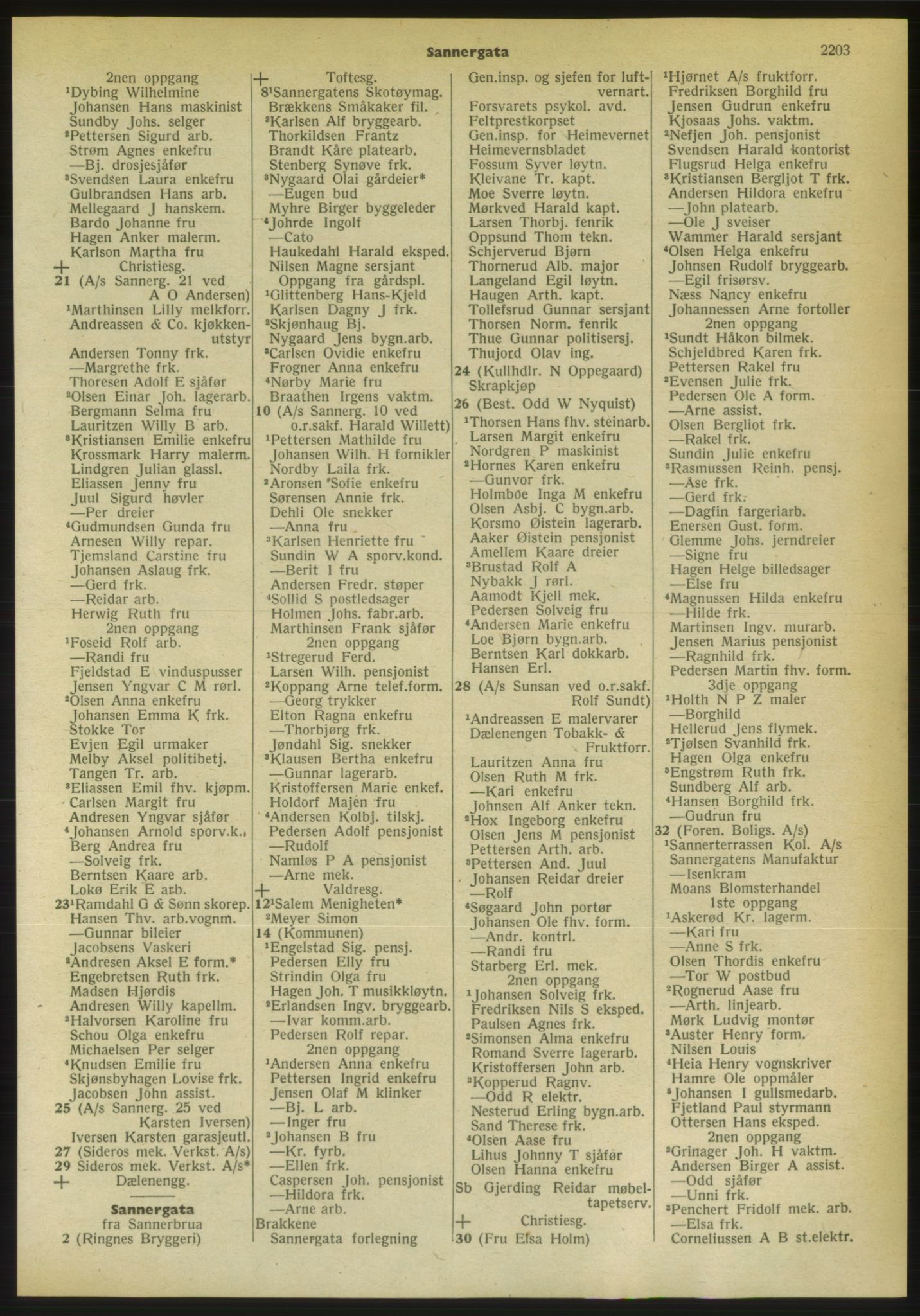 Kristiania/Oslo adressebok, PUBL/-, 1956-1957, p. 2203