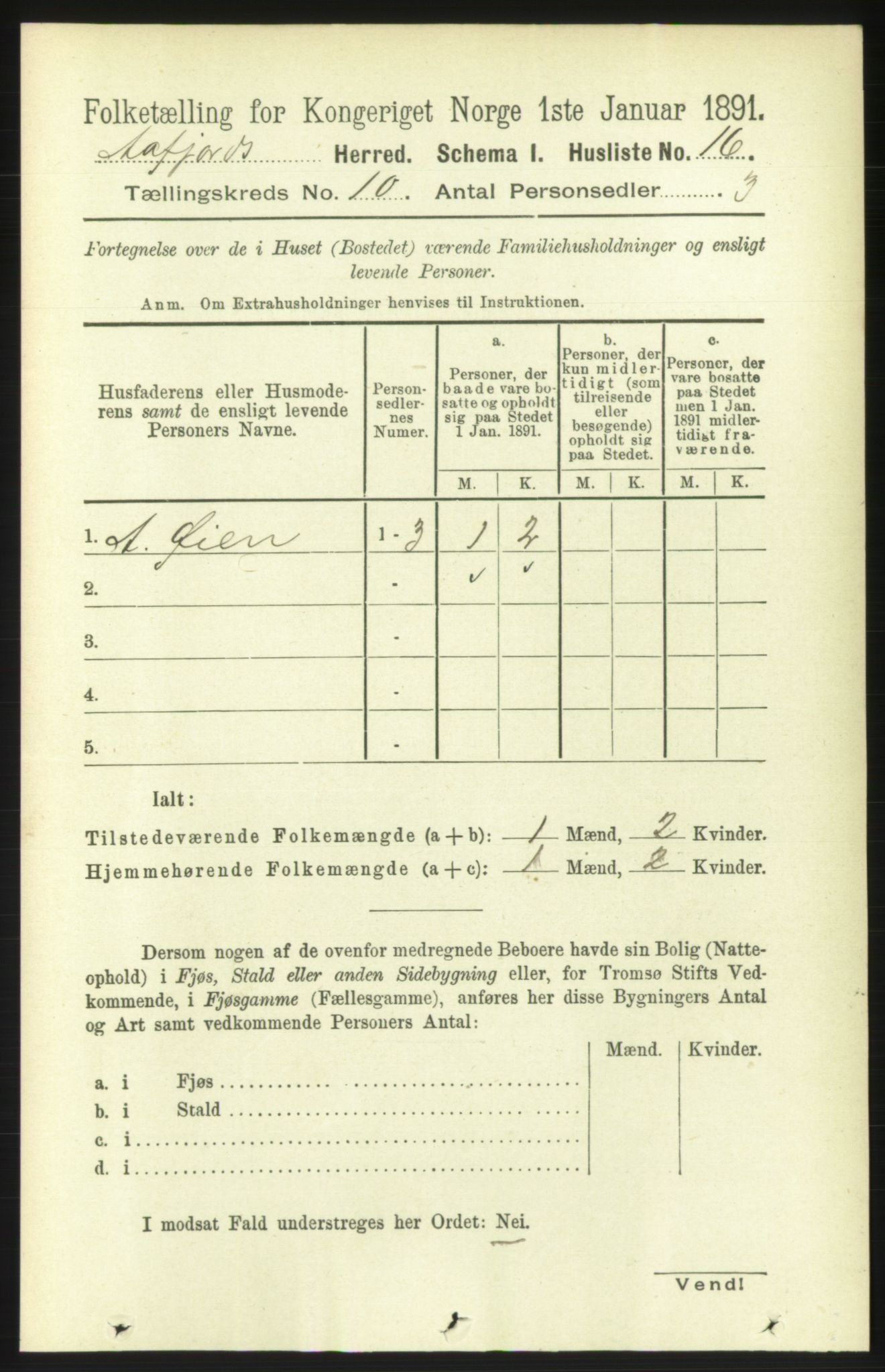 RA, 1891 census for 1630 Åfjord, 1891, p. 2934