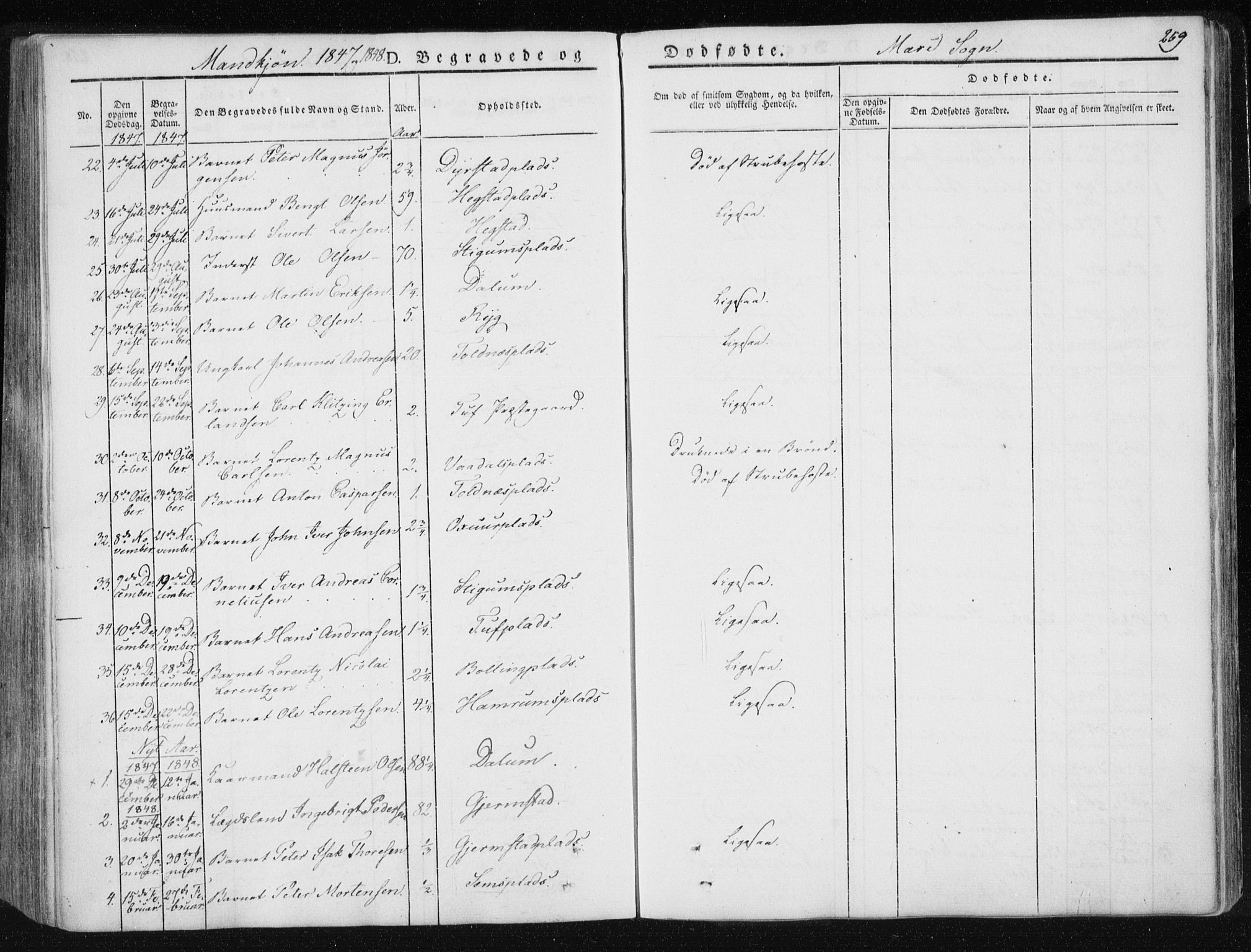 Ministerialprotokoller, klokkerbøker og fødselsregistre - Nord-Trøndelag, SAT/A-1458/735/L0339: Parish register (official) no. 735A06 /1, 1836-1848, p. 259