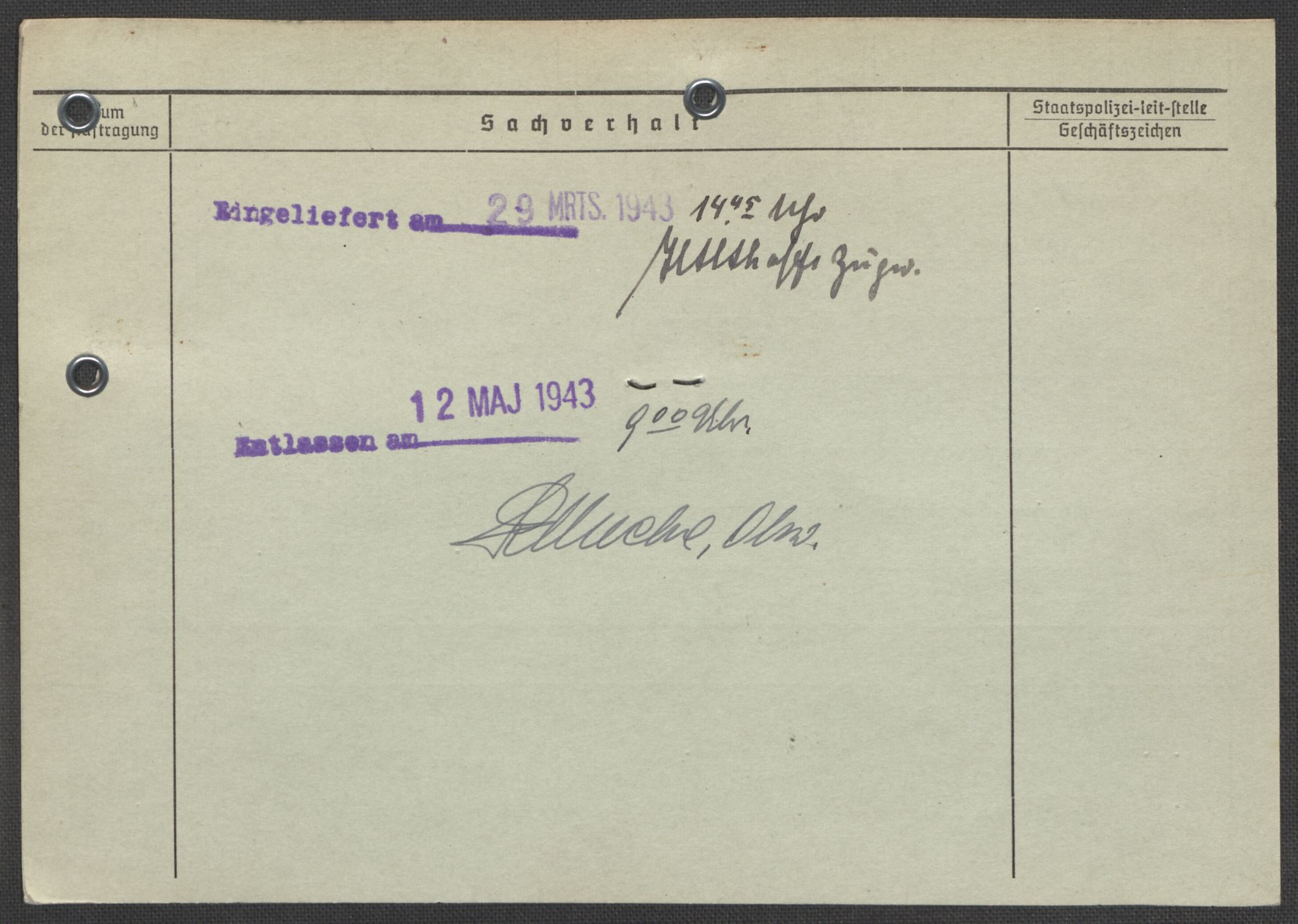 Befehlshaber der Sicherheitspolizei und des SD, AV/RA-RAFA-5969/E/Ea/Eaa/L0010: Register over norske fanger i Møllergata 19: Sø-Å, 1940-1945, p. 607