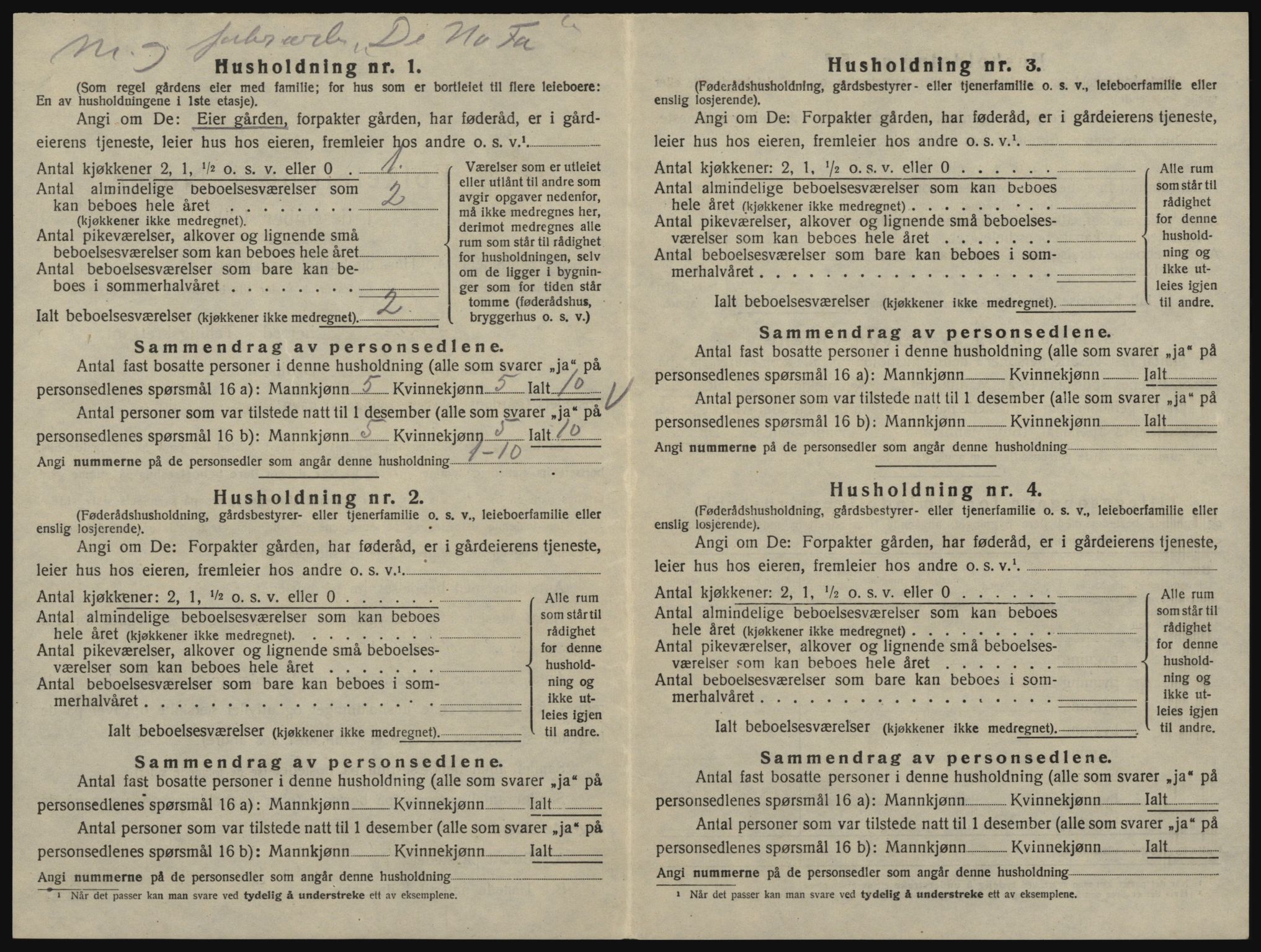 SAO, 1920 census for Glemmen, 1920, p. 608