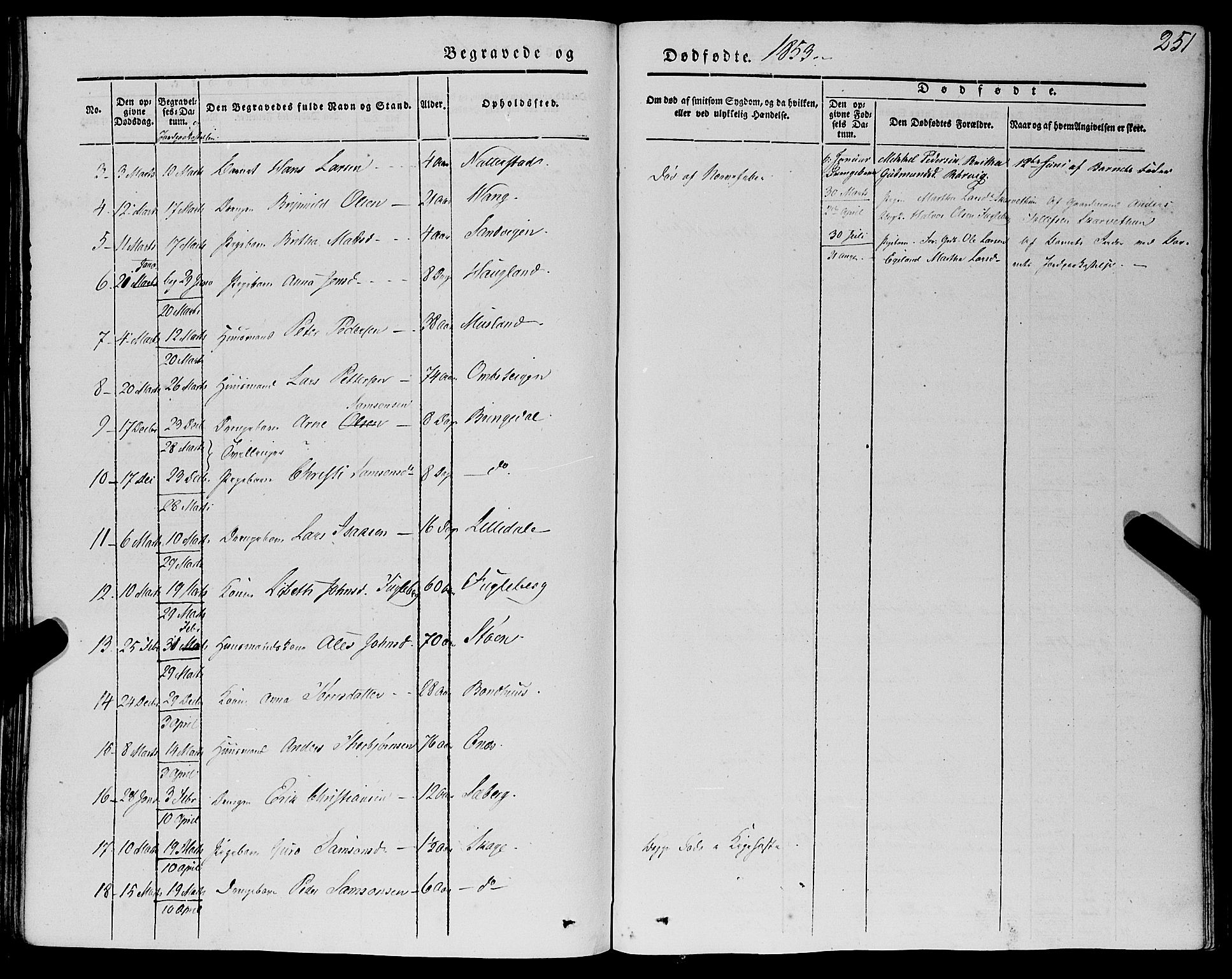 Kvinnherad sokneprestembete, SAB/A-76401/H/Haa: Parish register (official) no. A 7, 1843-1853, p. 251
