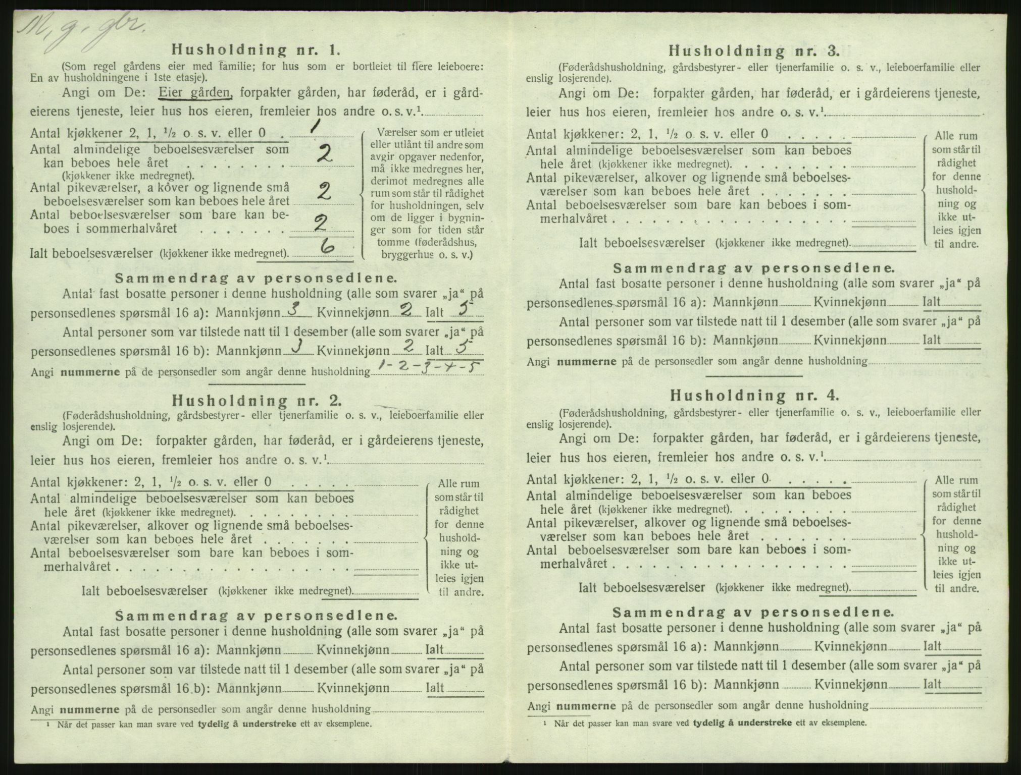 SAST, 1920 census for Mosterøy, 1920, p. 57