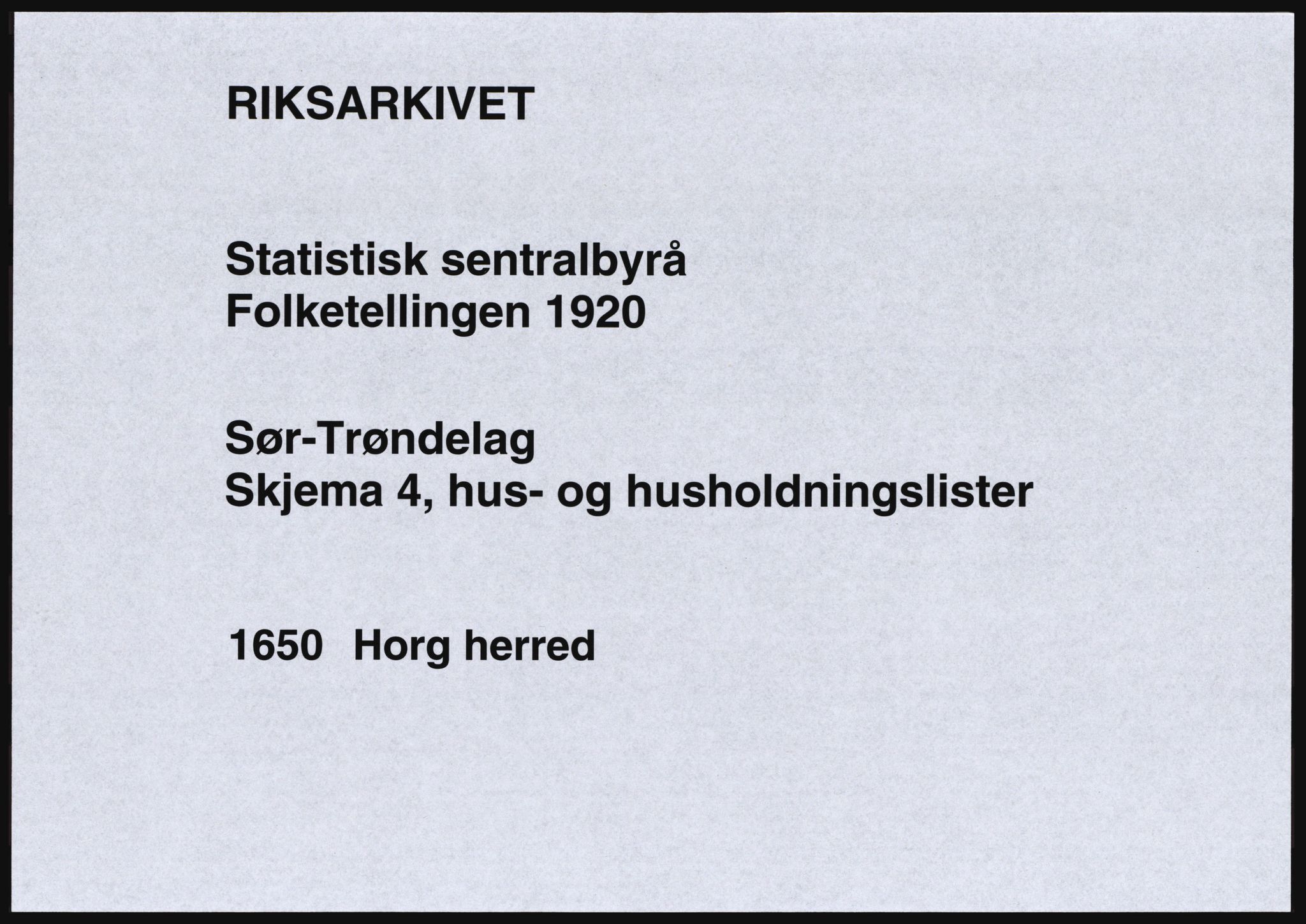 SAT, 1920 census for Horg, 1920, p. 34