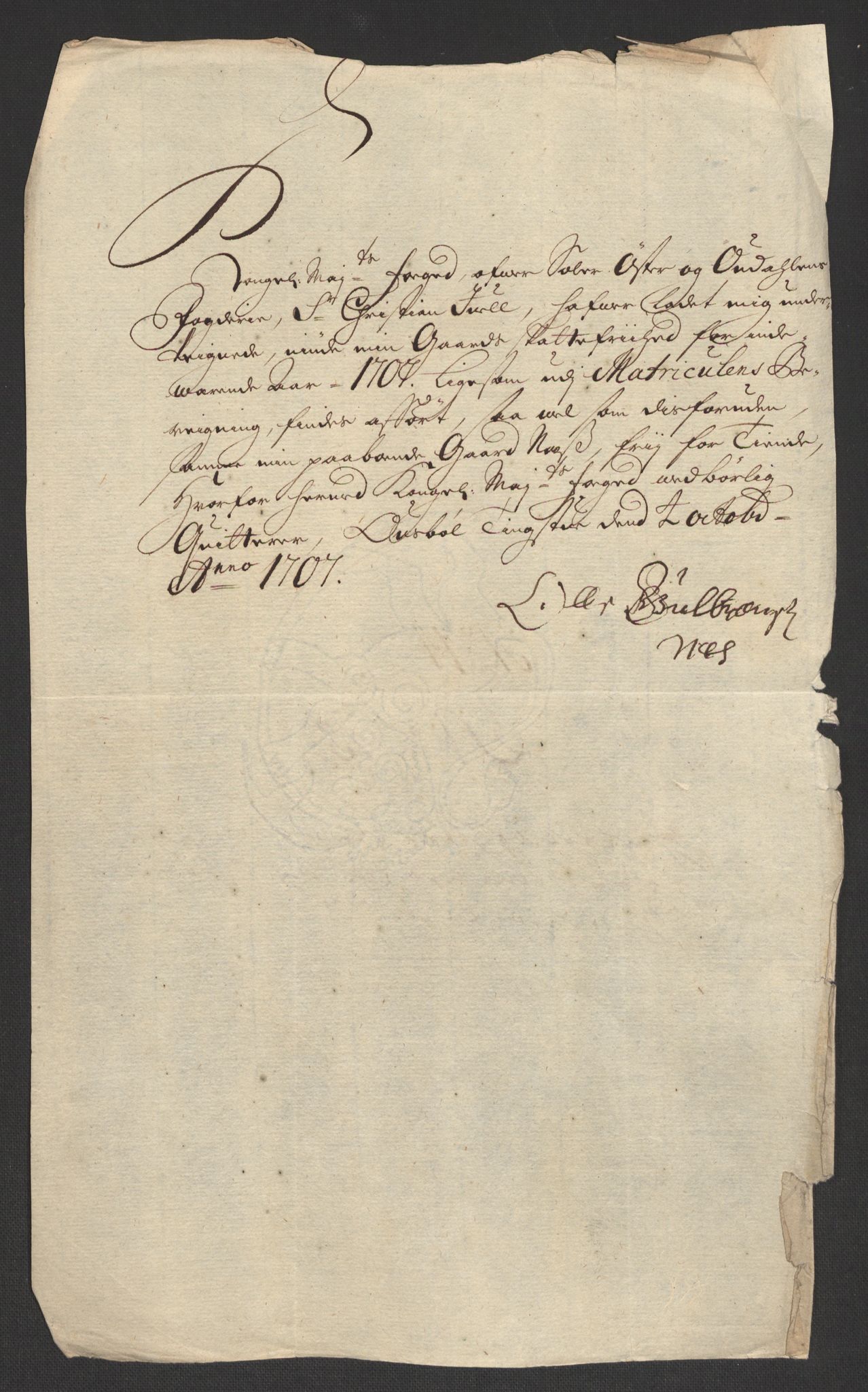 Rentekammeret inntil 1814, Reviderte regnskaper, Fogderegnskap, RA/EA-4092/R13/L0844: Fogderegnskap Solør, Odal og Østerdal, 1707, p. 237