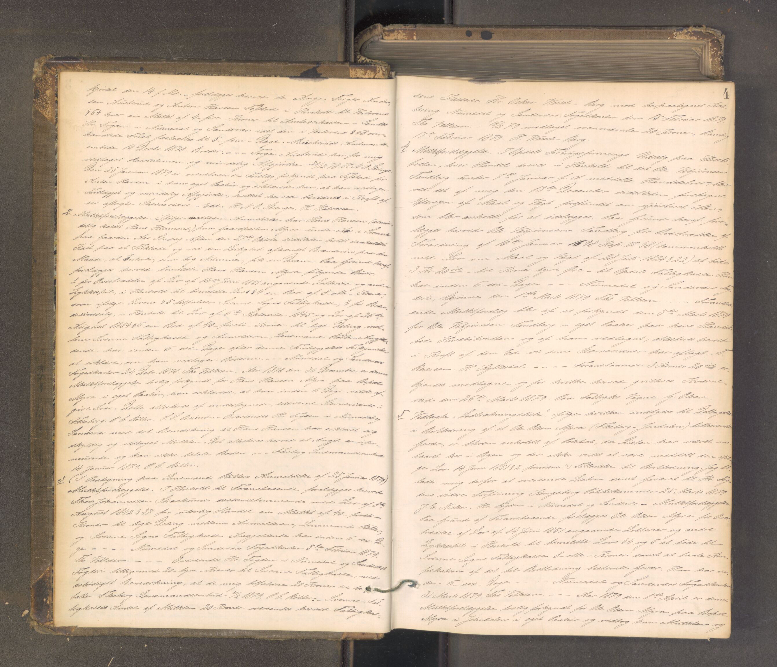 Numedal og Sandsvær sorenskriveri, AV/SAKO-A-128/F/Fa/Faa/L0110: Tingbok, 1881-1890