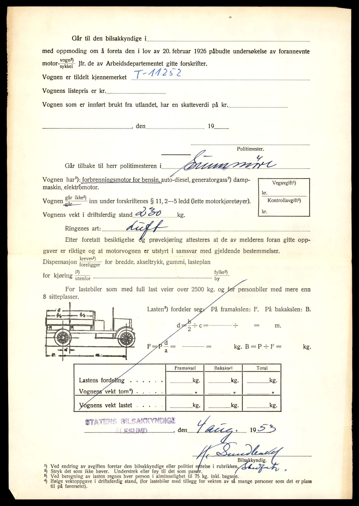 Møre og Romsdal vegkontor - Ålesund trafikkstasjon, AV/SAT-A-4099/F/Fe/L0027: Registreringskort for kjøretøy T 11161 - T 11289, 1927-1998, p. 2394