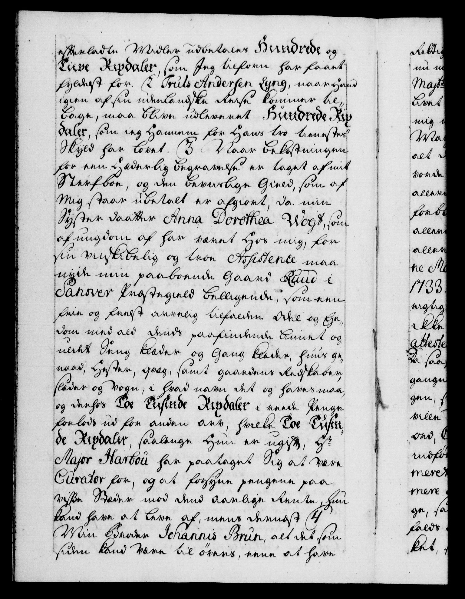 Danske Kanselli 1572-1799, AV/RA-EA-3023/F/Fc/Fca/Fcaa/L0028: Norske registre, 1733-1734, p. 128b