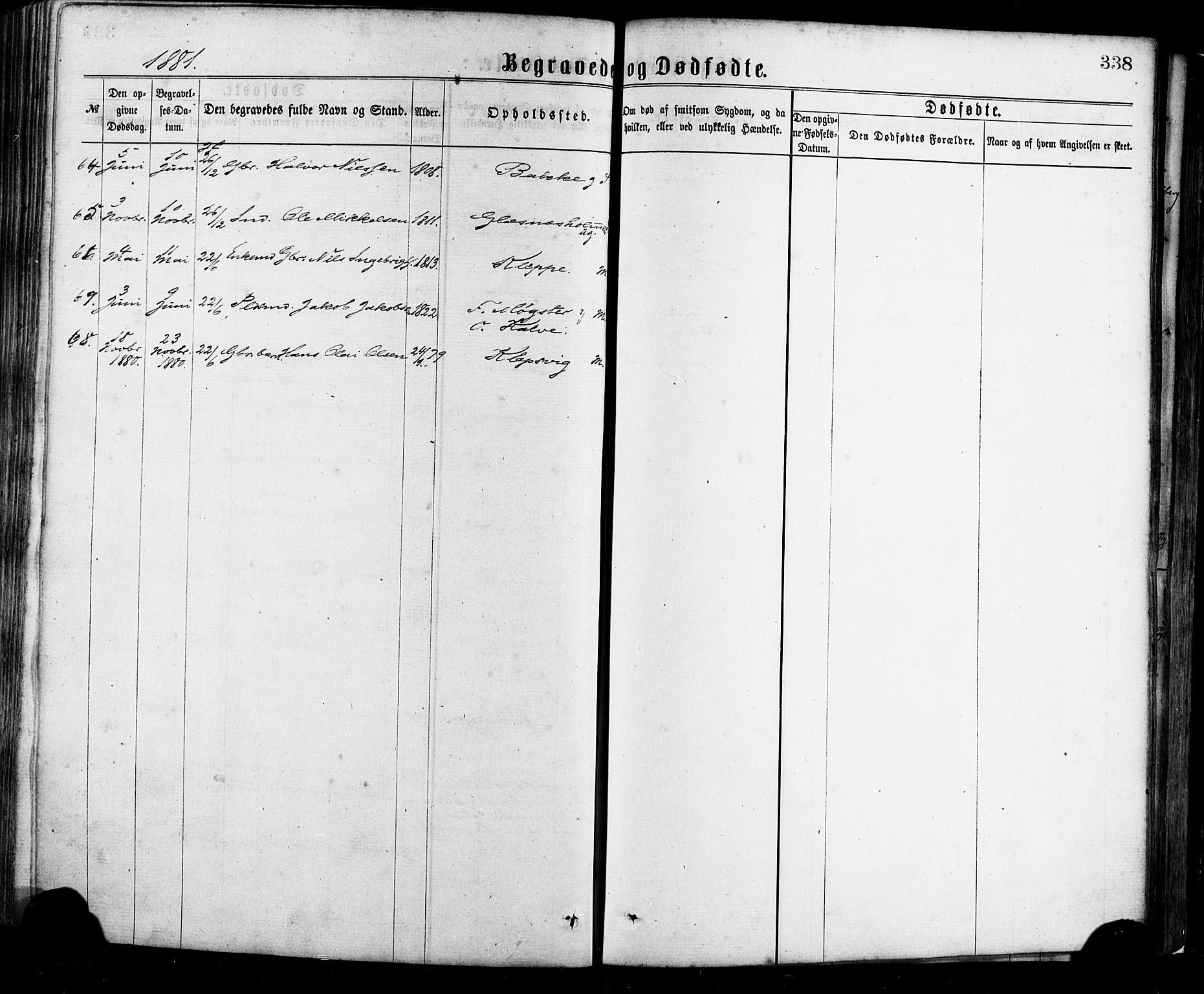 Sund sokneprestembete, AV/SAB-A-99930: Parish register (official) no. A 15, 1867-1881, p. 338