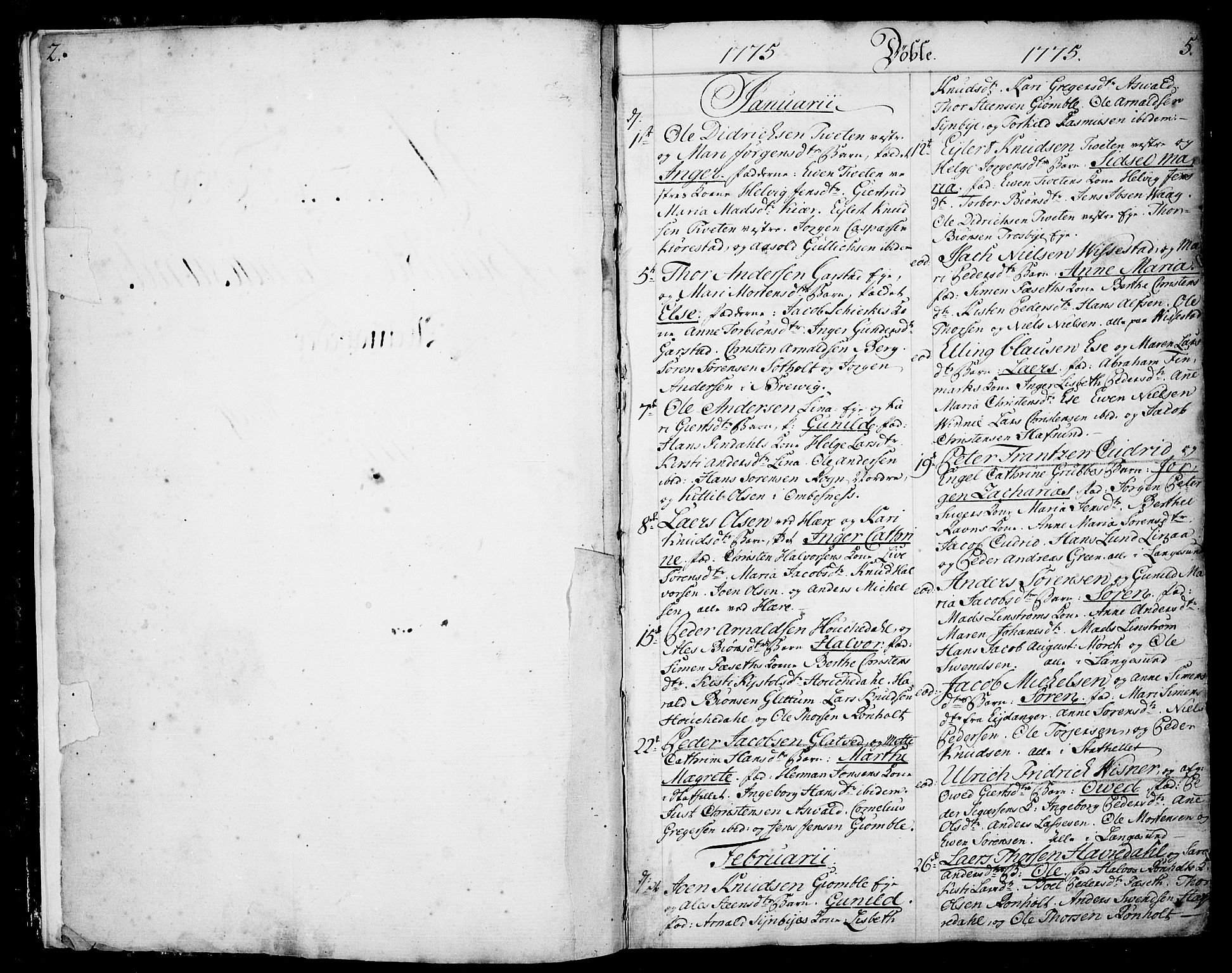 Bamble kirkebøker, AV/SAKO-A-253/F/Fa/L0002: Parish register (official) no. I 2, 1775-1814, p. 4-5