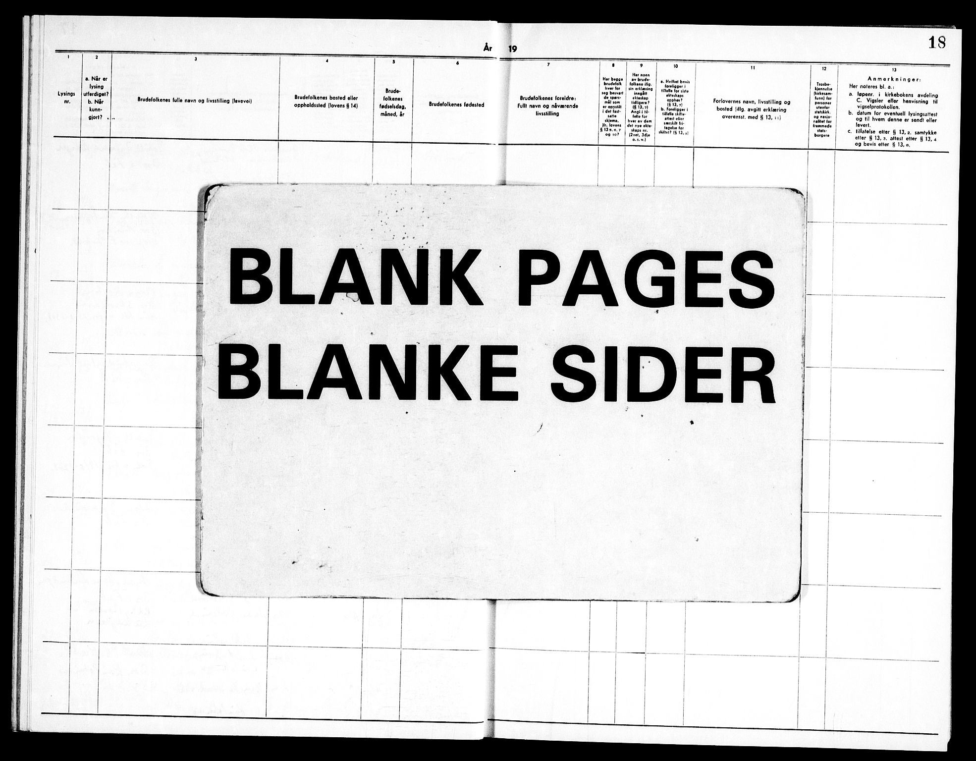 Fet prestekontor Kirkebøker, AV/SAO-A-10370a/H/Ha/L0004: Banns register no. 4, 1966-1969, p. 18