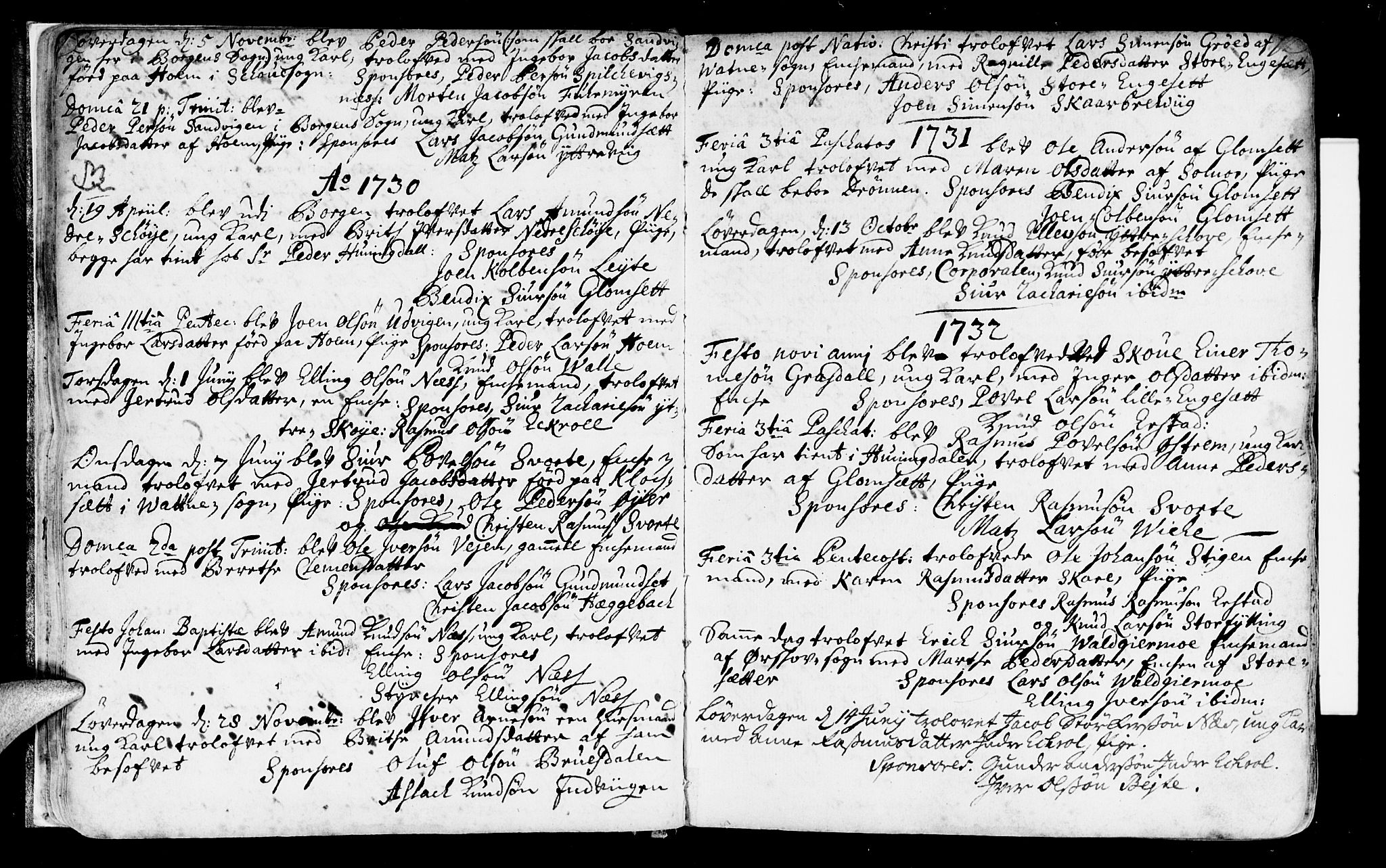Ministerialprotokoller, klokkerbøker og fødselsregistre - Møre og Romsdal, AV/SAT-A-1454/524/L0349: Parish register (official) no. 524A01, 1698-1779, p. 12