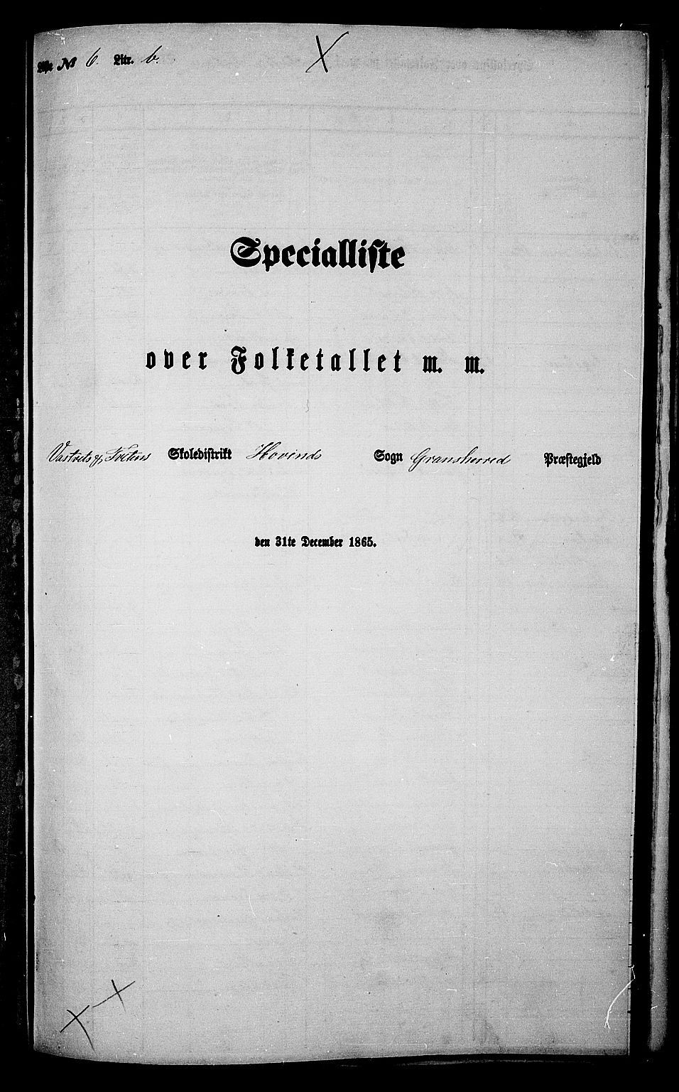 RA, 1865 census for Gransherad, 1865, p. 79