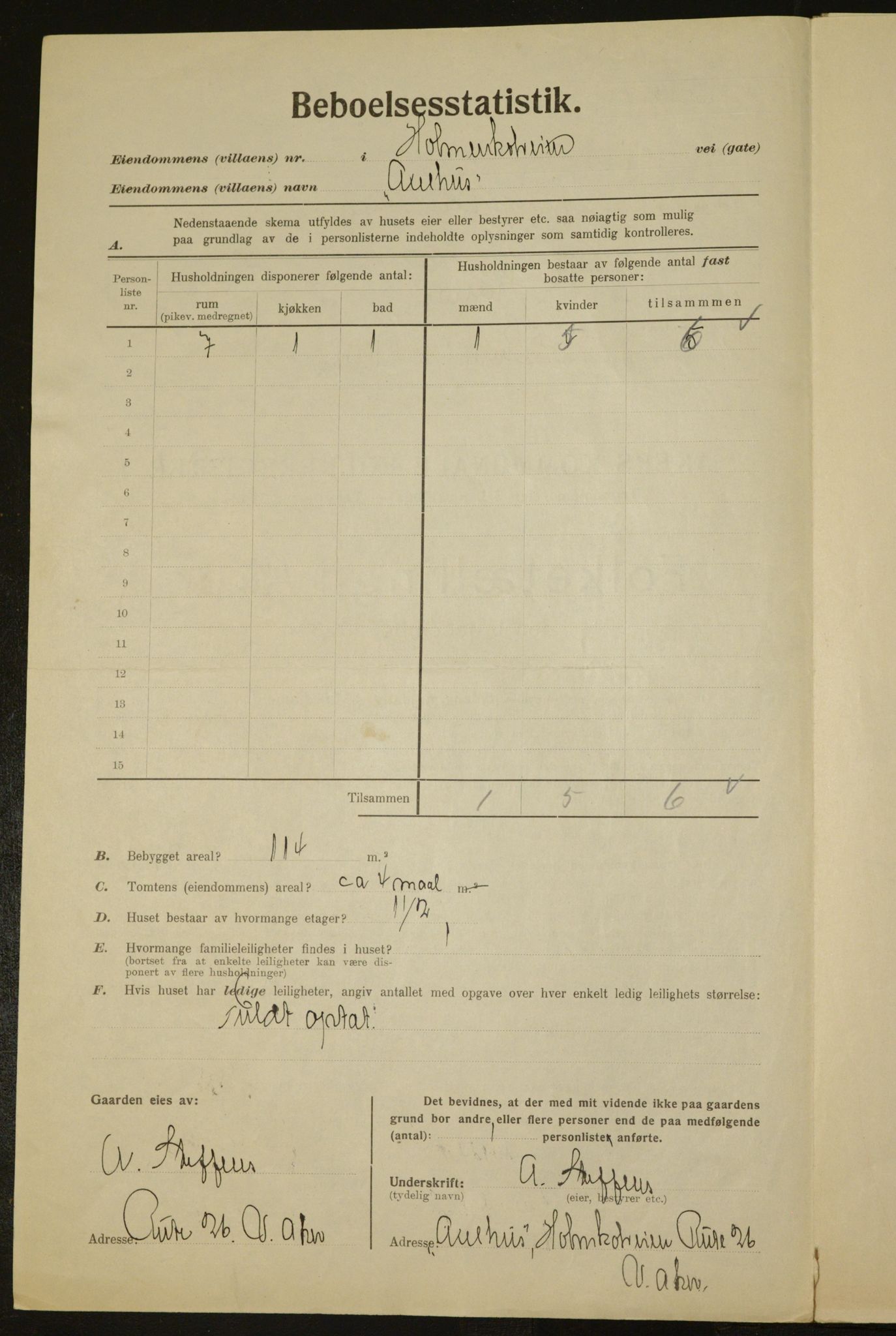 , Municipal Census 1923 for Aker, 1923, p. 2686