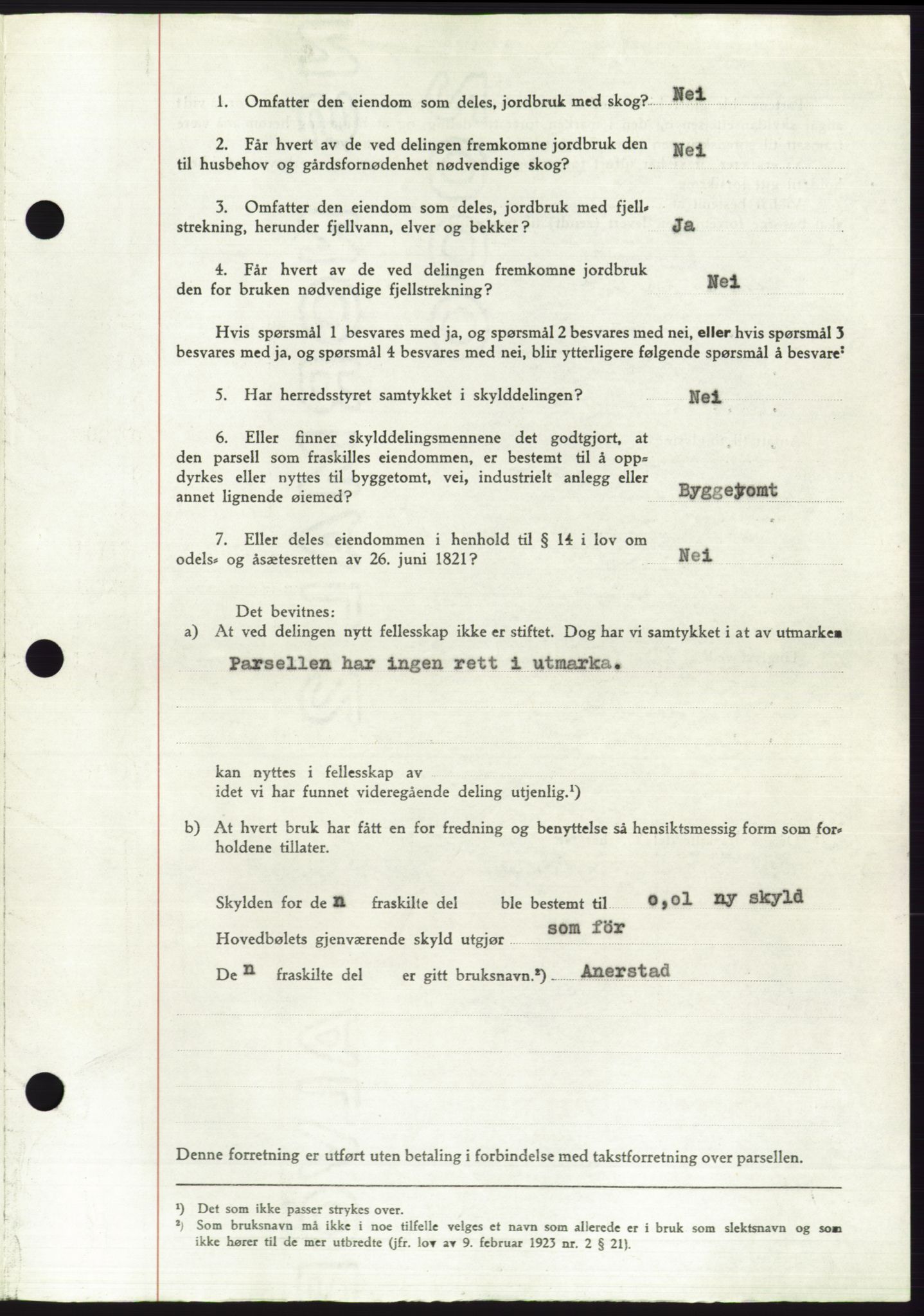 Søre Sunnmøre sorenskriveri, AV/SAT-A-4122/1/2/2C/L0110: Mortgage book no. 36A, 1958-1958, Diary no: : 2091/1958