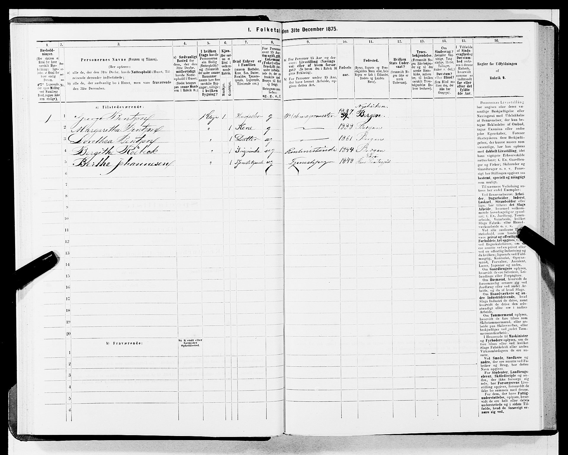 SAB, 1875 census for 1301 Bergen, 1875, p. 896