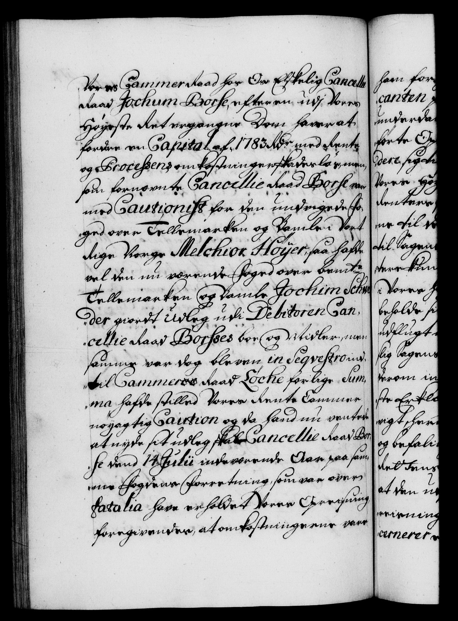 Danske Kanselli 1572-1799, AV/RA-EA-3023/F/Fc/Fca/Fcab/L0021: Norske tegnelser, 1719-1721, p. 517b