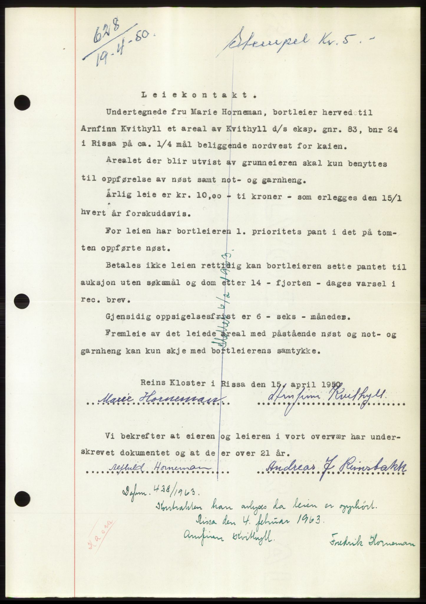Fosen sorenskriveri, AV/SAT-A-1107/1/2/2C: Mortgage book no. B, 1948-1950, Diary no: : 628/1950