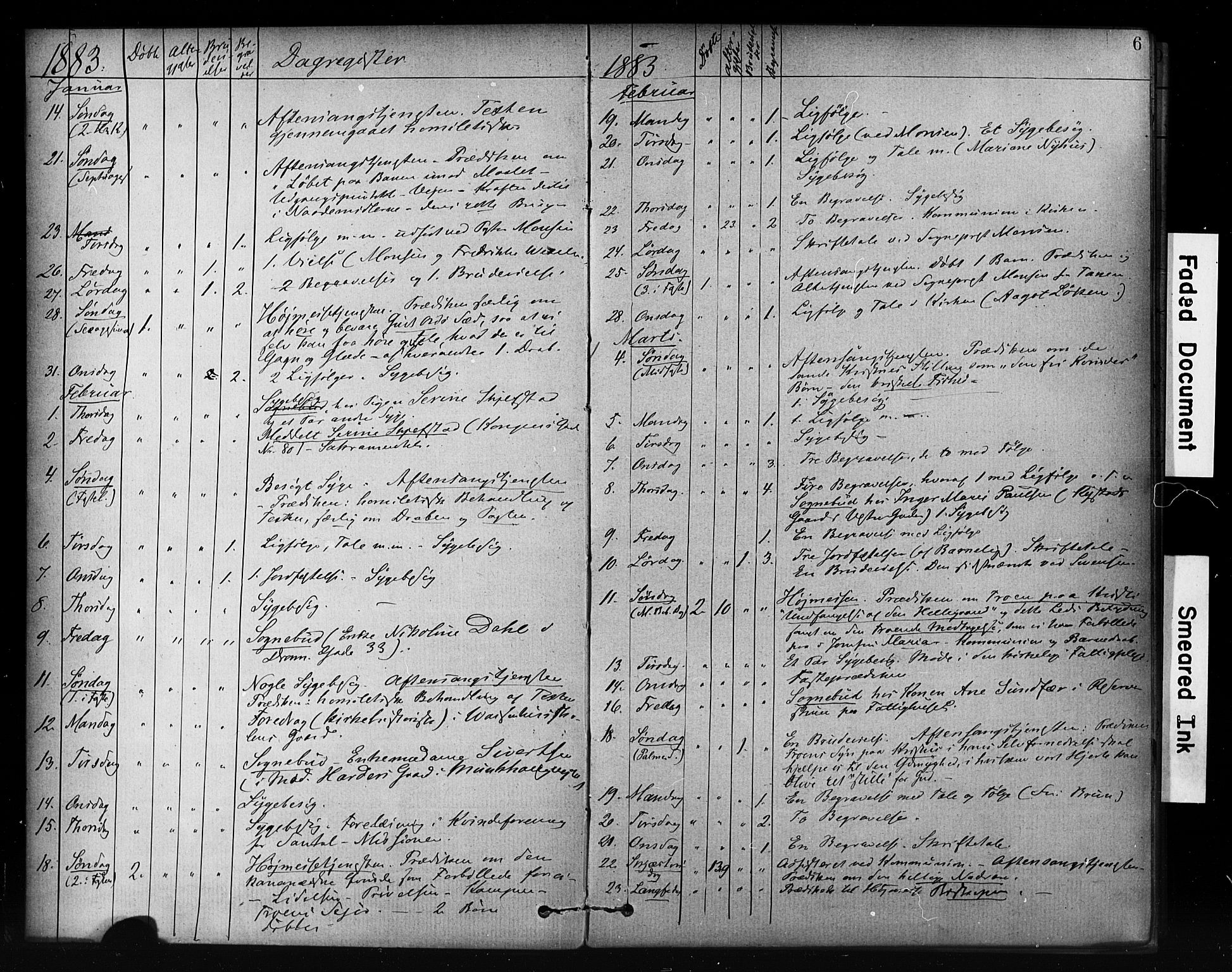 Ministerialprotokoller, klokkerbøker og fødselsregistre - Sør-Trøndelag, SAT/A-1456/601/L0071: Curate's parish register no. 601B04, 1882-1931, p. 6