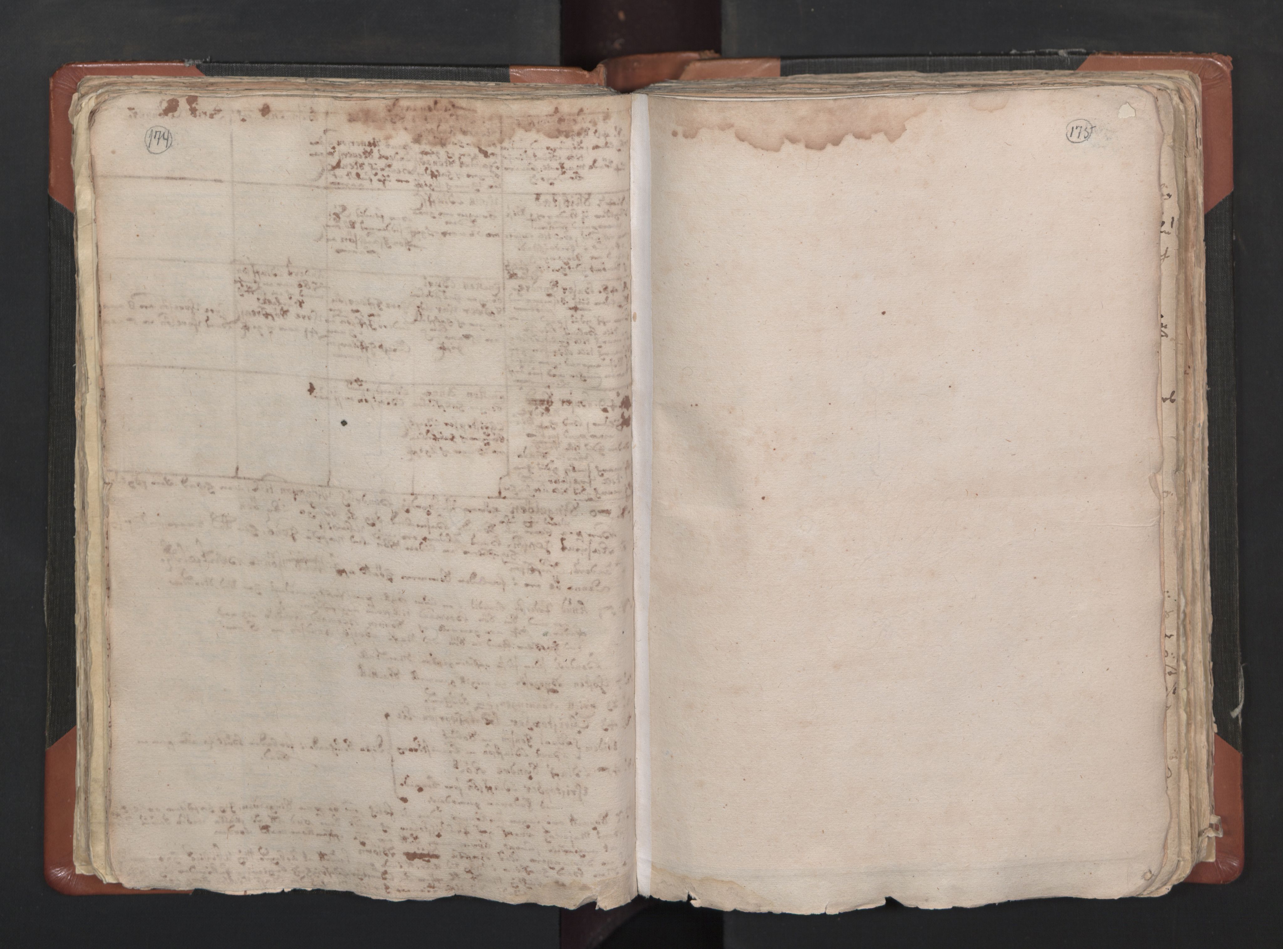 RA, Vicar's Census 1664-1666, no. 1: Nedre Borgesyssel deanery, 1664-1666, p. 174-175