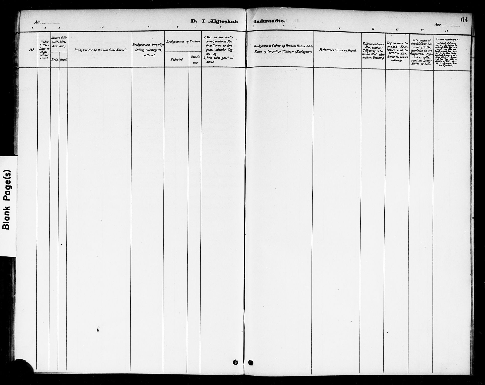 Berg prestekontor Kirkebøker, AV/SAO-A-10902/F/Fc/L0002: Parish register (official) no. III 2, 1888-1901, p. 64