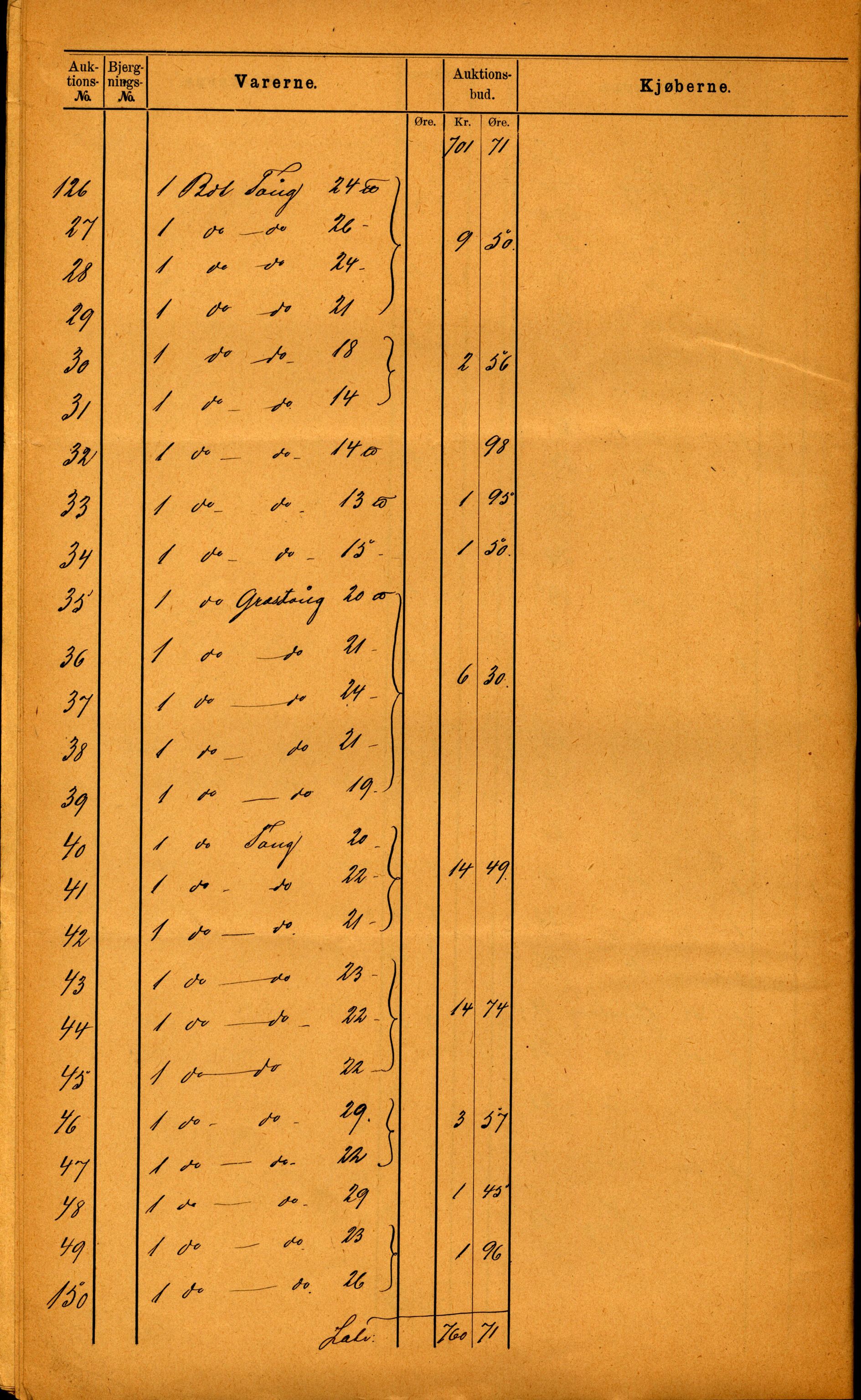 Pa 63 - Østlandske skibsassuranceforening, VEMU/A-1079/G/Ga/L0020/0001: Havaridokumenter / Tellus, Telanak, Wilhelmine, 1887, p. 156