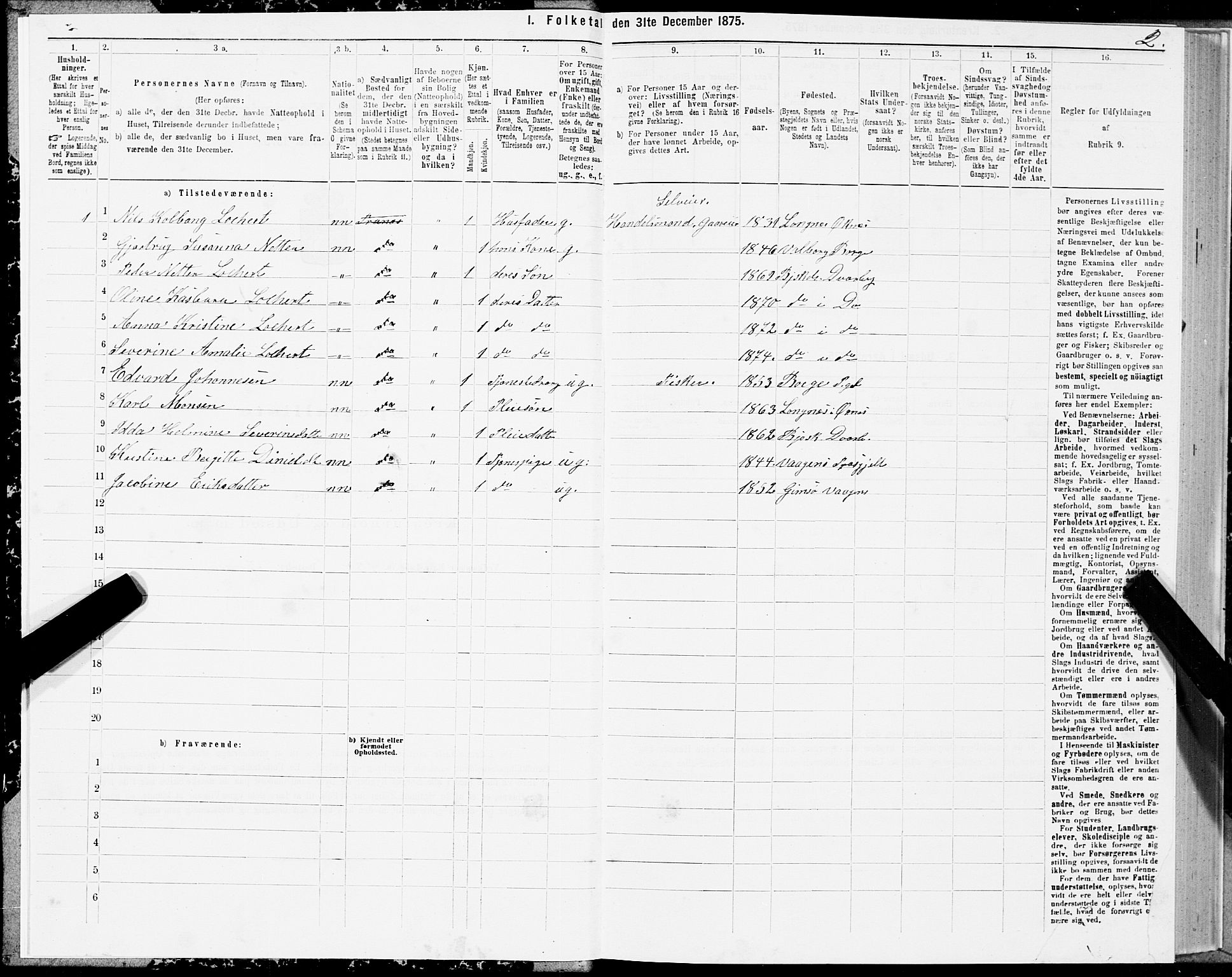 SAT, 1875 census for 1872P Dverberg, 1875, p. 1002