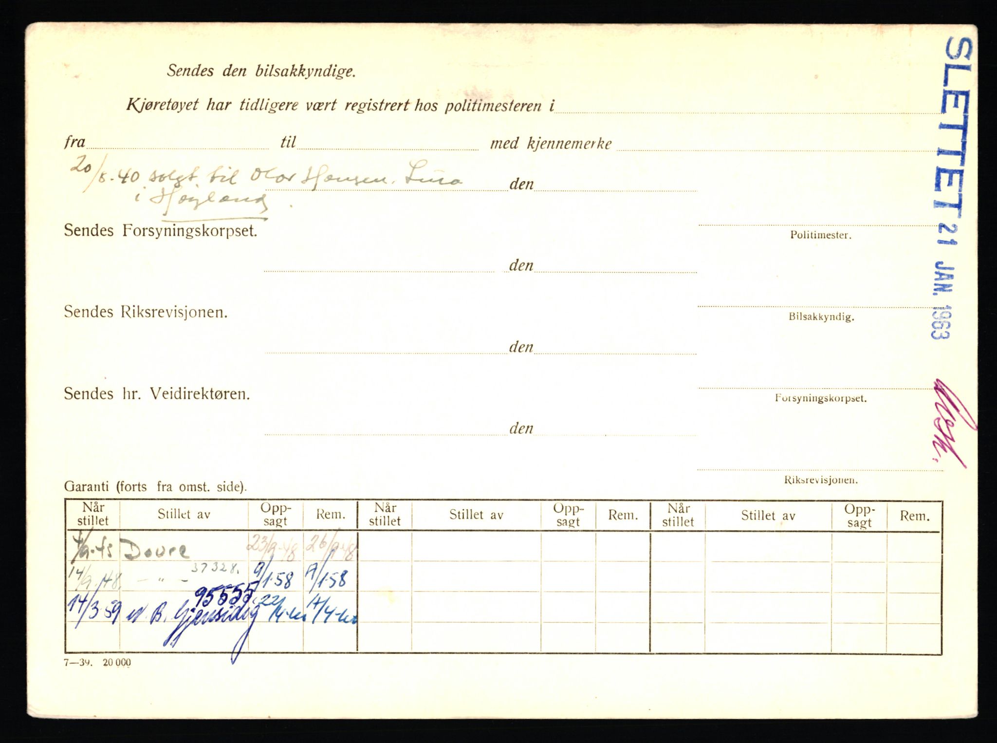 Stavanger trafikkstasjon, SAST/A-101942/0/F/L0029: L-15700 - L-16299, 1930-1971, p. 1362