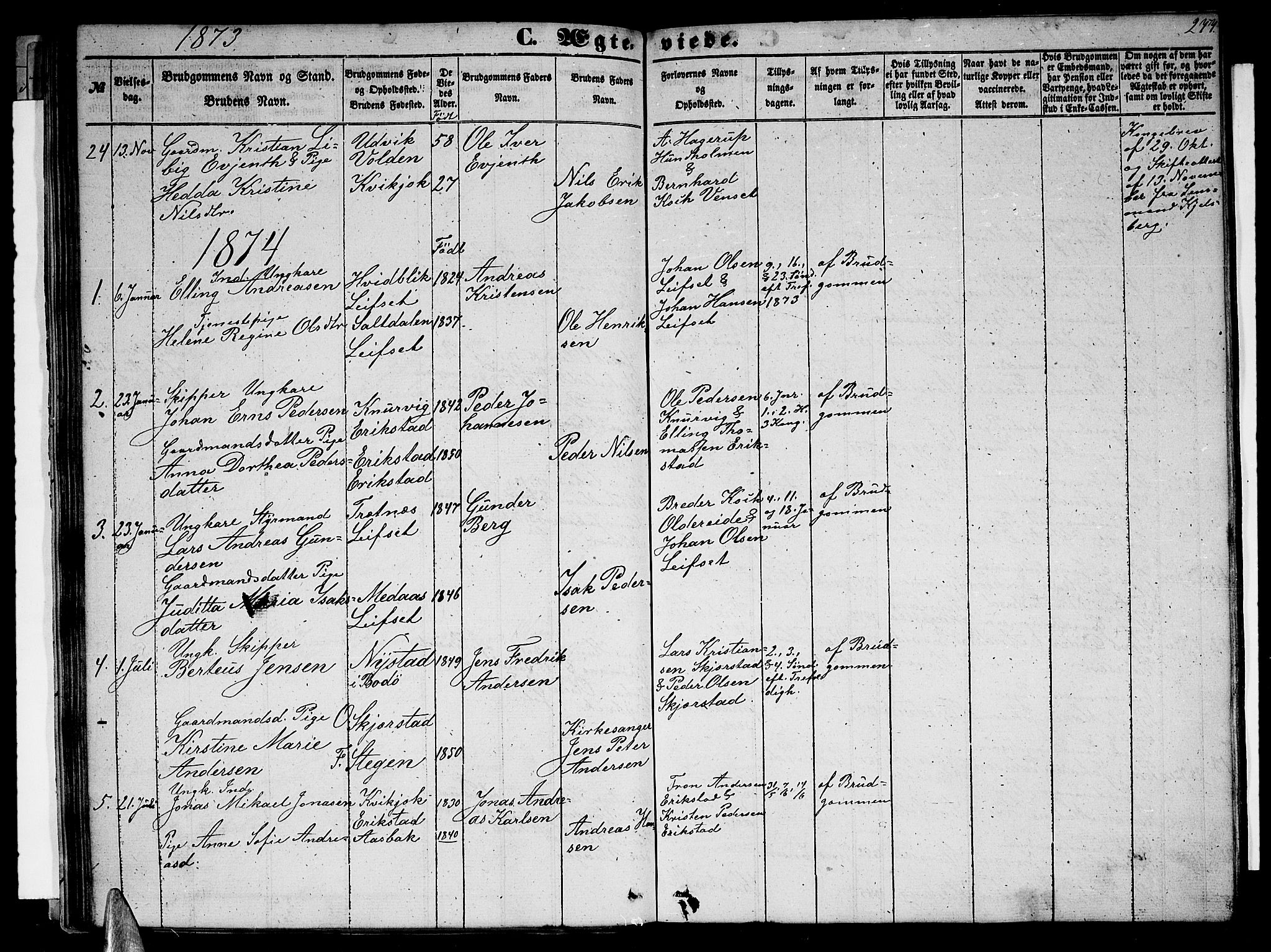 Ministerialprotokoller, klokkerbøker og fødselsregistre - Nordland, AV/SAT-A-1459/852/L0753: Parish register (copy) no. 852C04, 1856-1877, p. 277