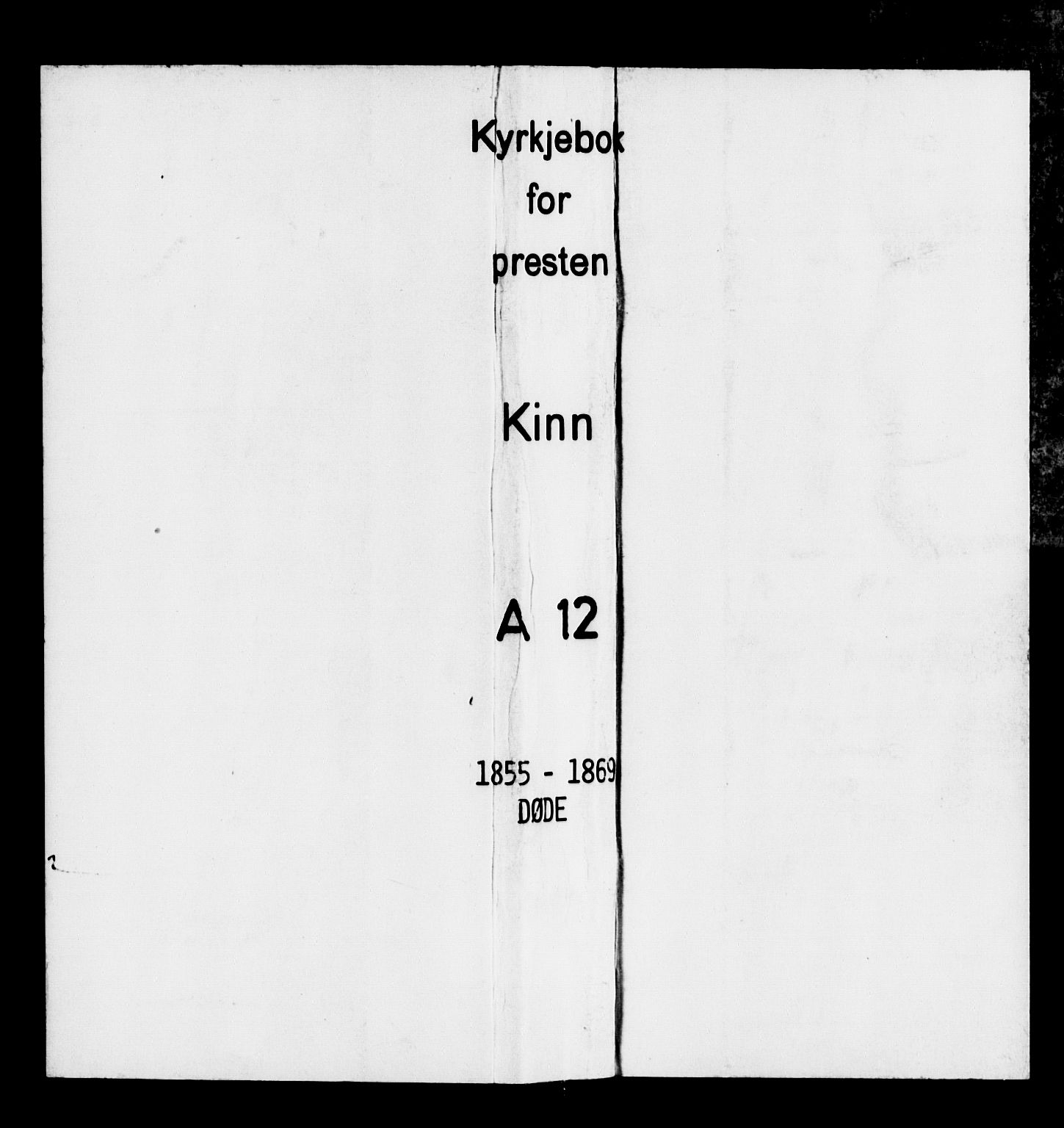 Kinn sokneprestembete, SAB/A-80801/H/Haa/Haaa/L0012: Parish register (official) no. A 12, 1855-1869