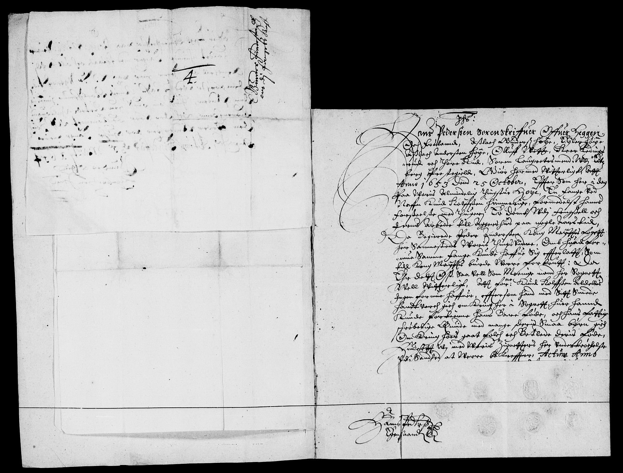 Rentekammeret inntil 1814, Reviderte regnskaper, Lensregnskaper, RA/EA-5023/R/Rb/Rba/L0216: Akershus len, 1653-1654
