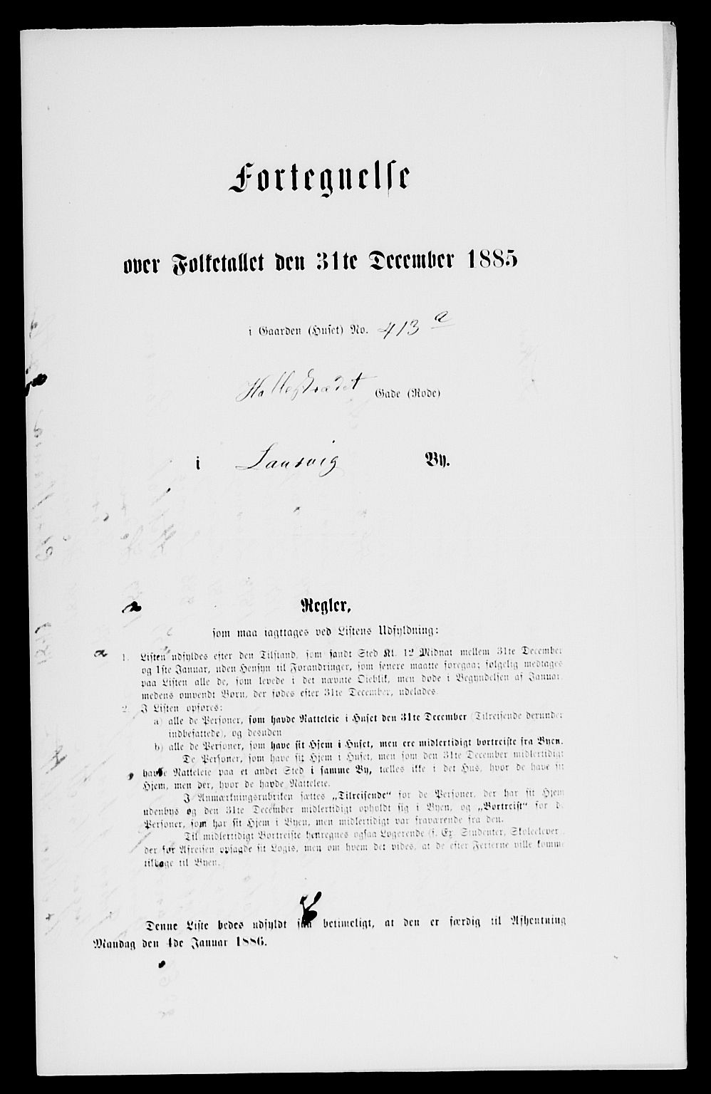 SAKO, 1885 census for 0707 Larvik, 1885, p. 1167