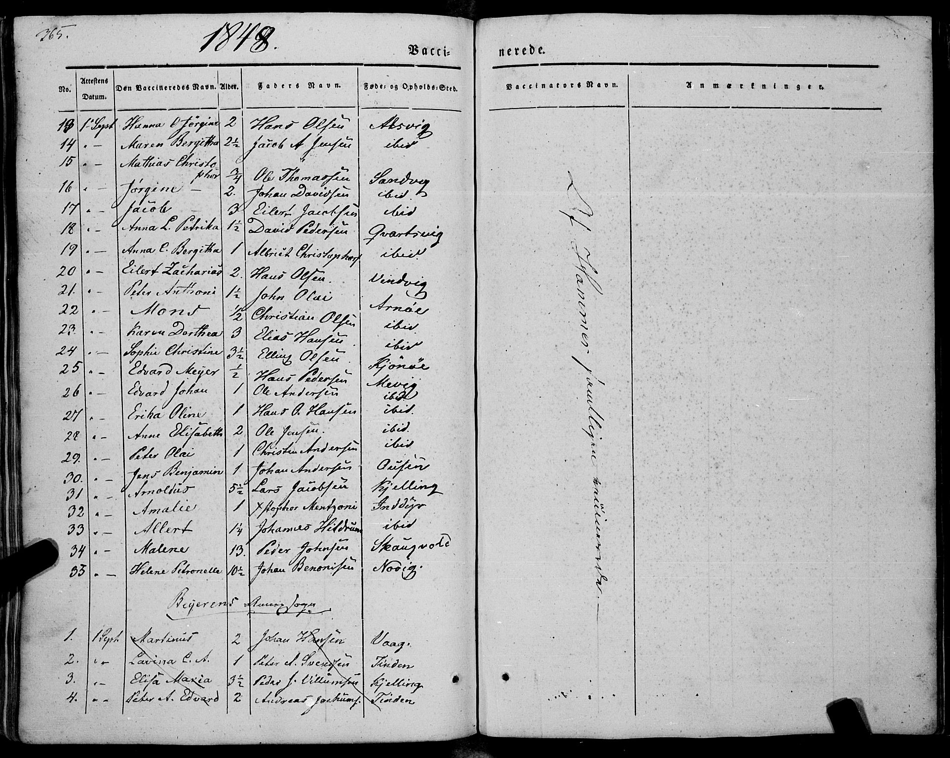 Ministerialprotokoller, klokkerbøker og fødselsregistre - Nordland, AV/SAT-A-1459/805/L0097: Parish register (official) no. 805A04, 1837-1861, p. 365