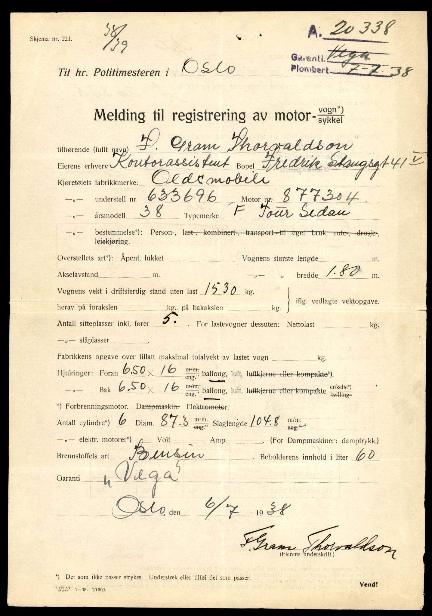 Møre og Romsdal vegkontor - Ålesund trafikkstasjon, AV/SAT-A-4099/F/Fe/L0045: Registreringskort for kjøretøy T 14320 - T 14444, 1927-1998, p. 51