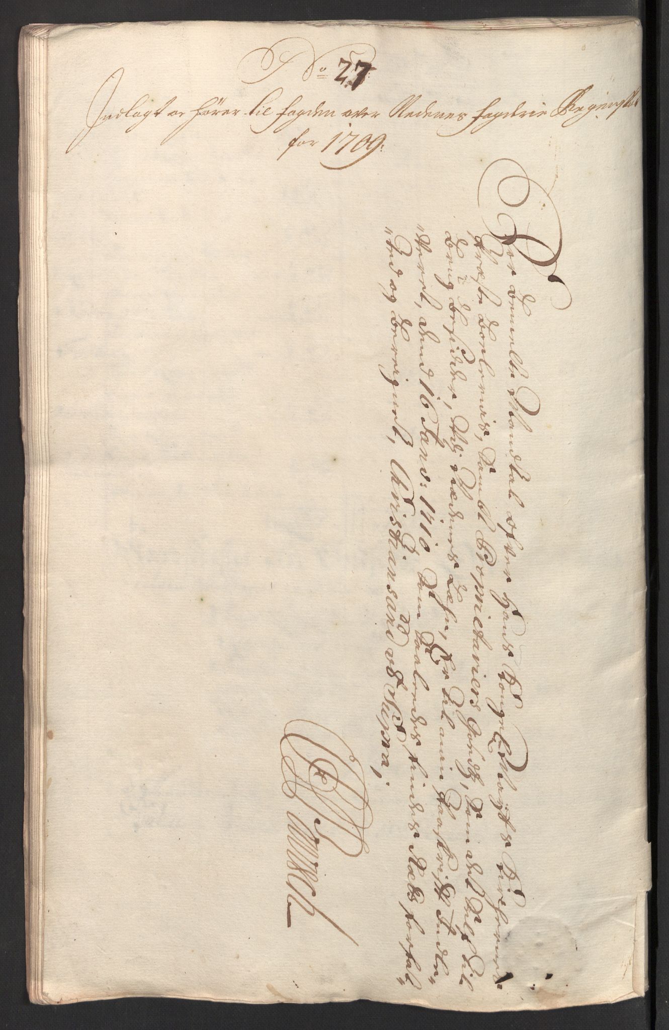 Rentekammeret inntil 1814, Reviderte regnskaper, Fogderegnskap, AV/RA-EA-4092/R39/L2318: Fogderegnskap Nedenes, 1706-1709, p. 542