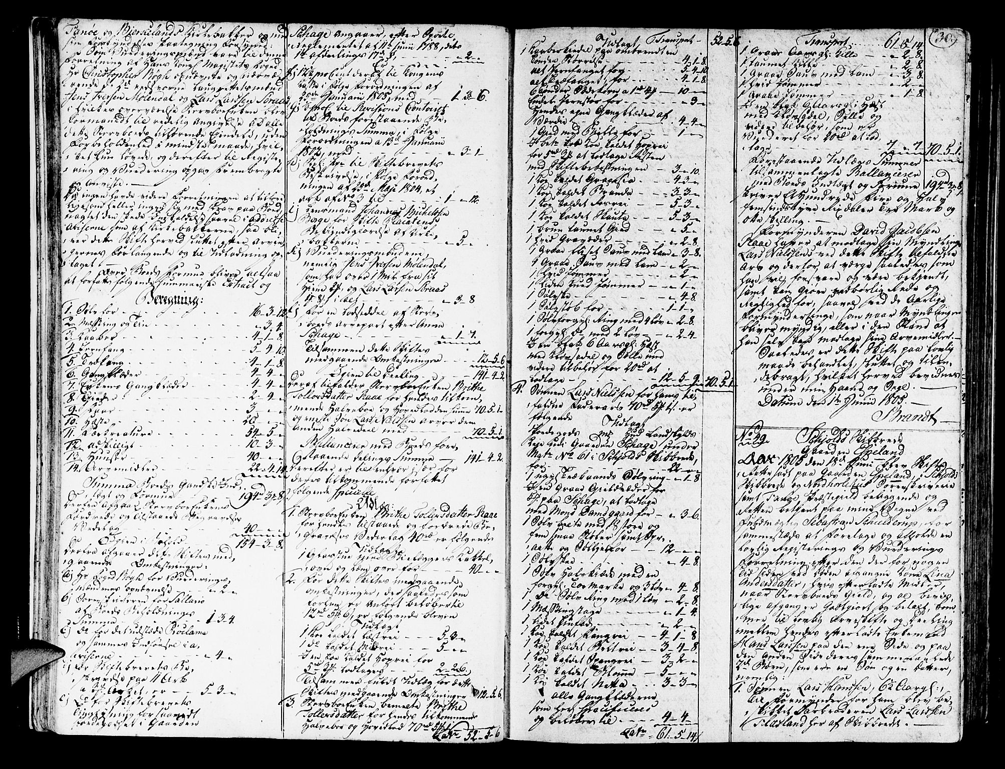 Nordhordland sorenskrivar, AV/SAB-A-2901/1/H/Ha/L0011a: Skifteprotokollar Nordhordland , 1805-1807, p. 29b-30a