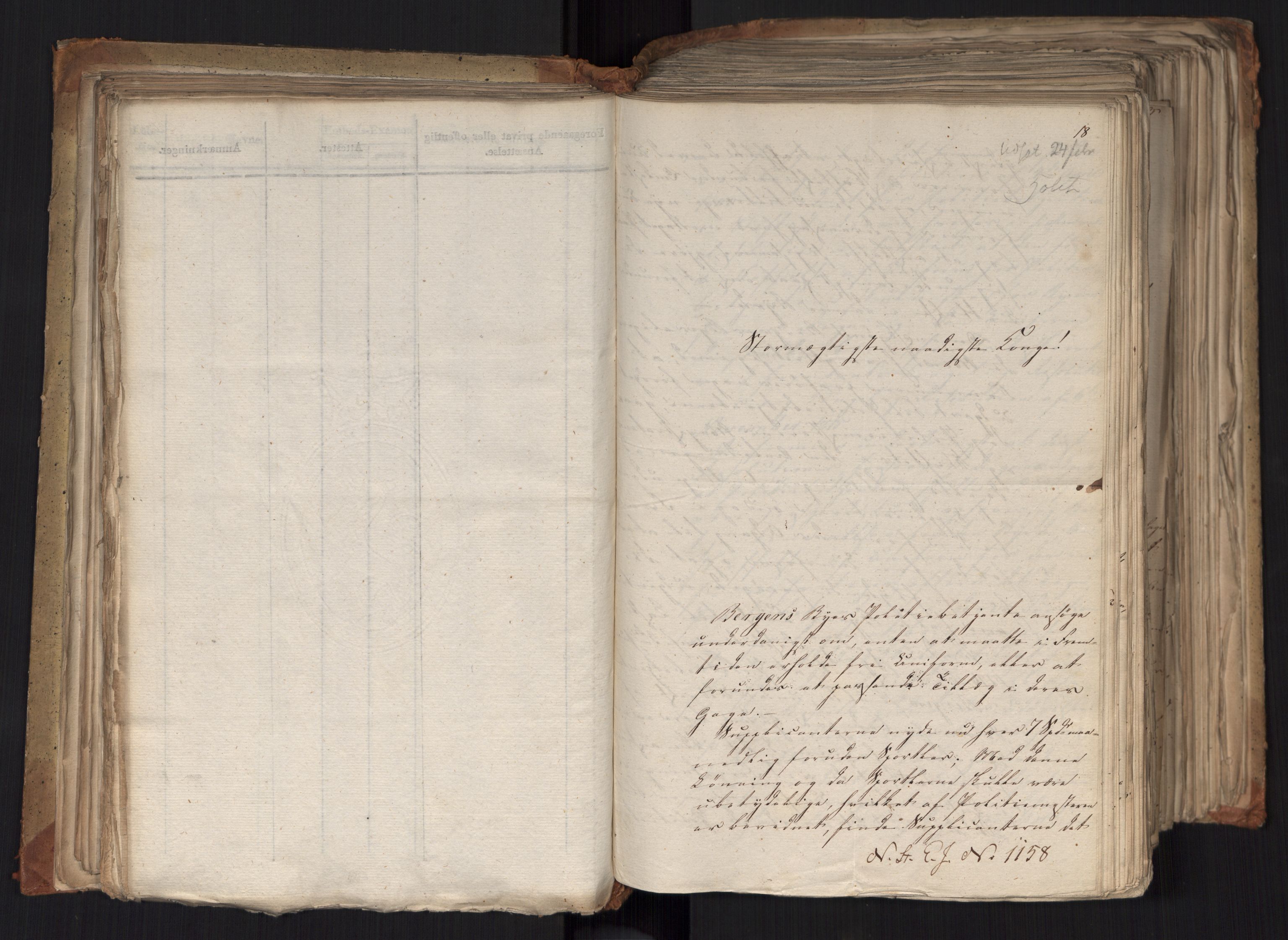 Statsrådsavdelingen i Stockholm, AV/RA-S-1003/D/Da/L0037: Regjeringsinnstillinger nr. 1115-1403, 1824, p. 148