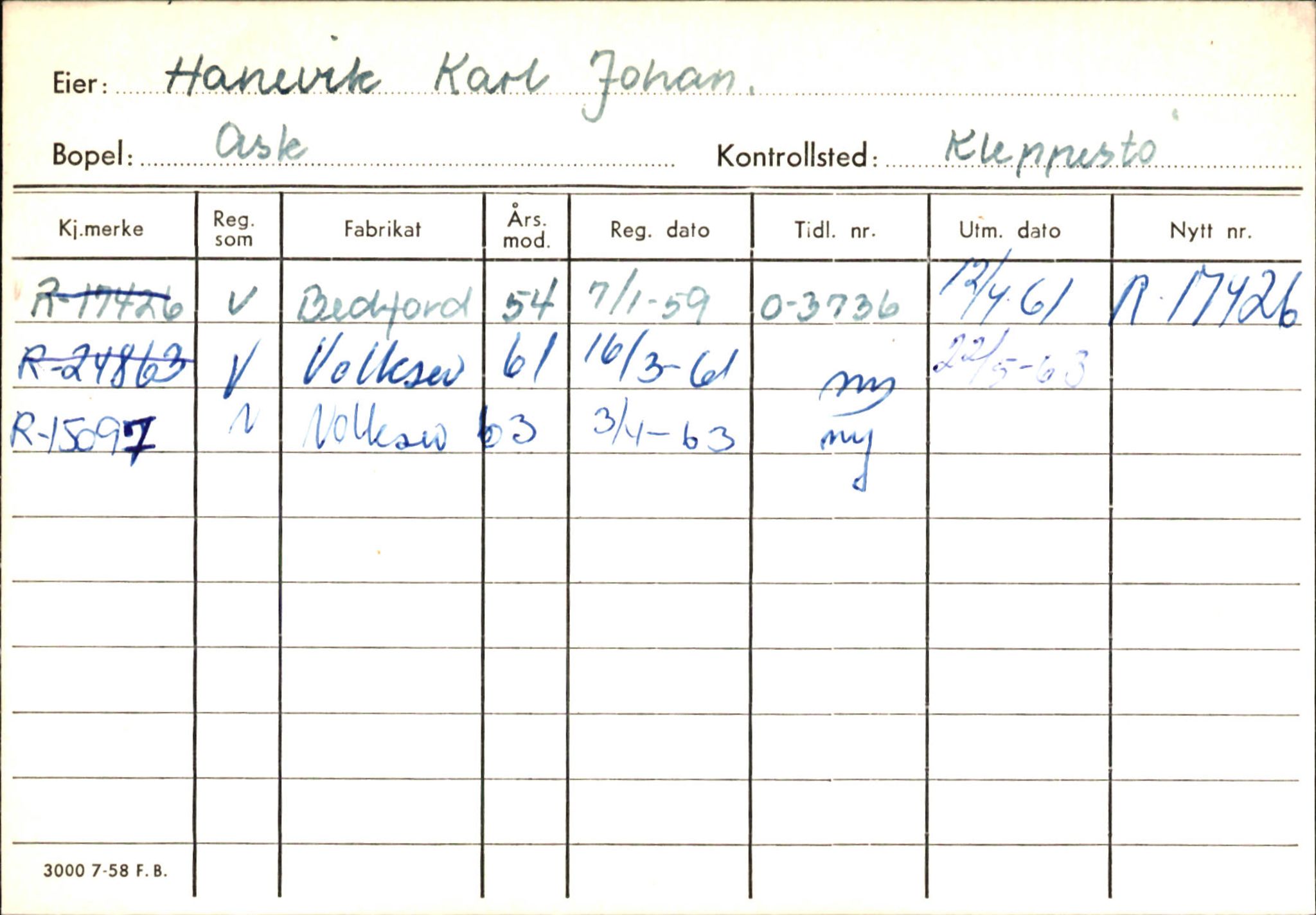 Statens vegvesen, Hordaland vegkontor, AV/SAB-A-5201/2/Ha/L0018: R-eierkort H, 1920-1971, p. 802