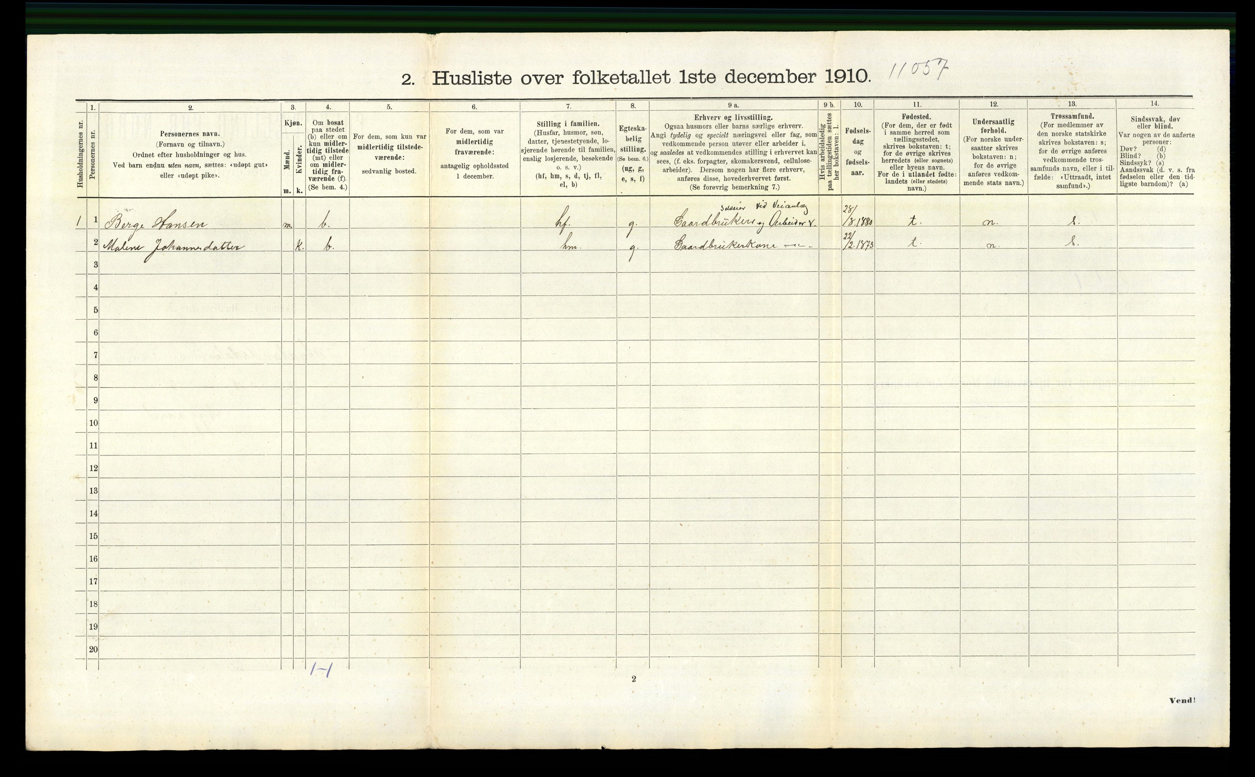 RA, 1910 census for Hålandsdal, 1910, p. 189