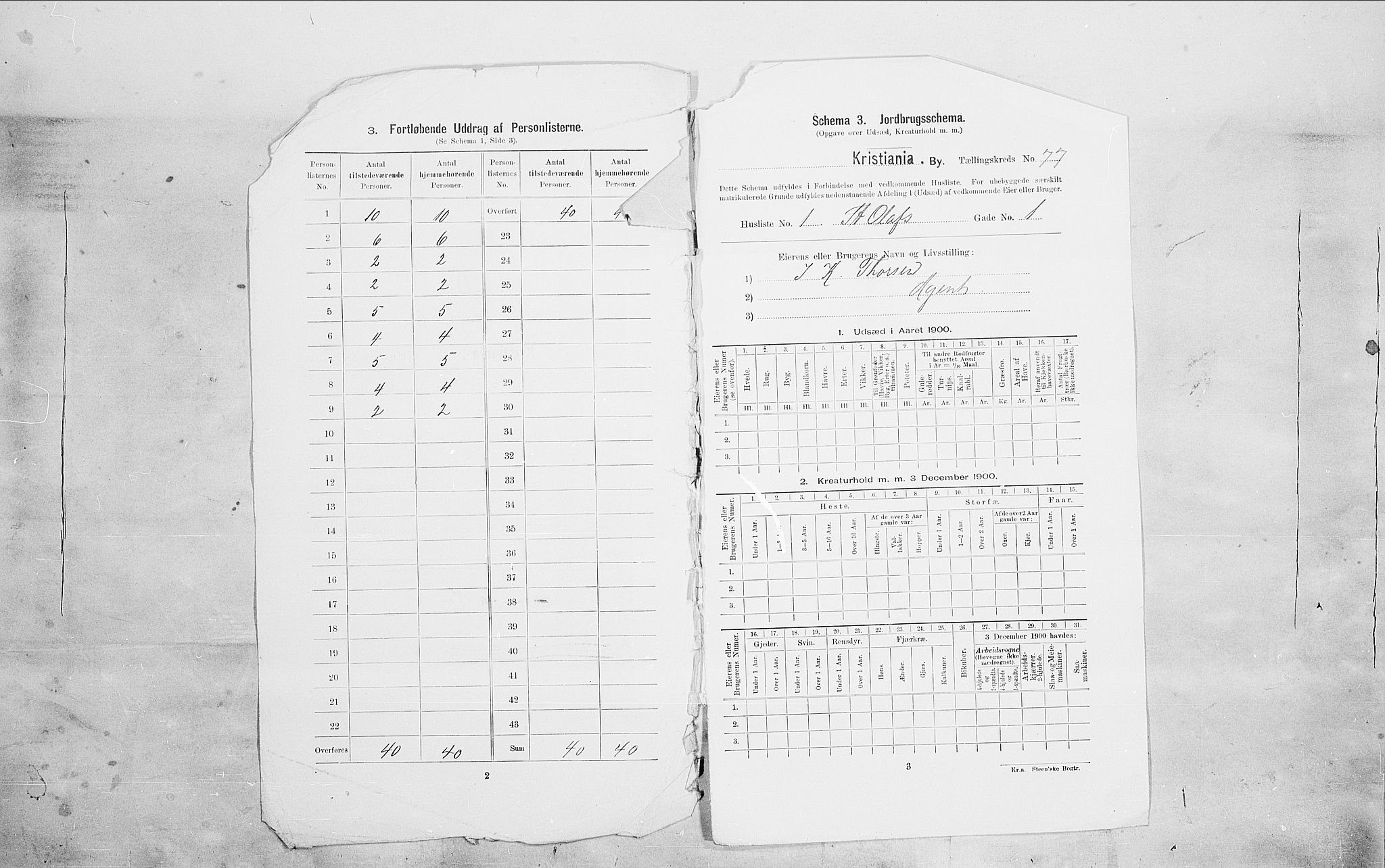 SAO, 1900 census for Kristiania, 1900, p. 89748