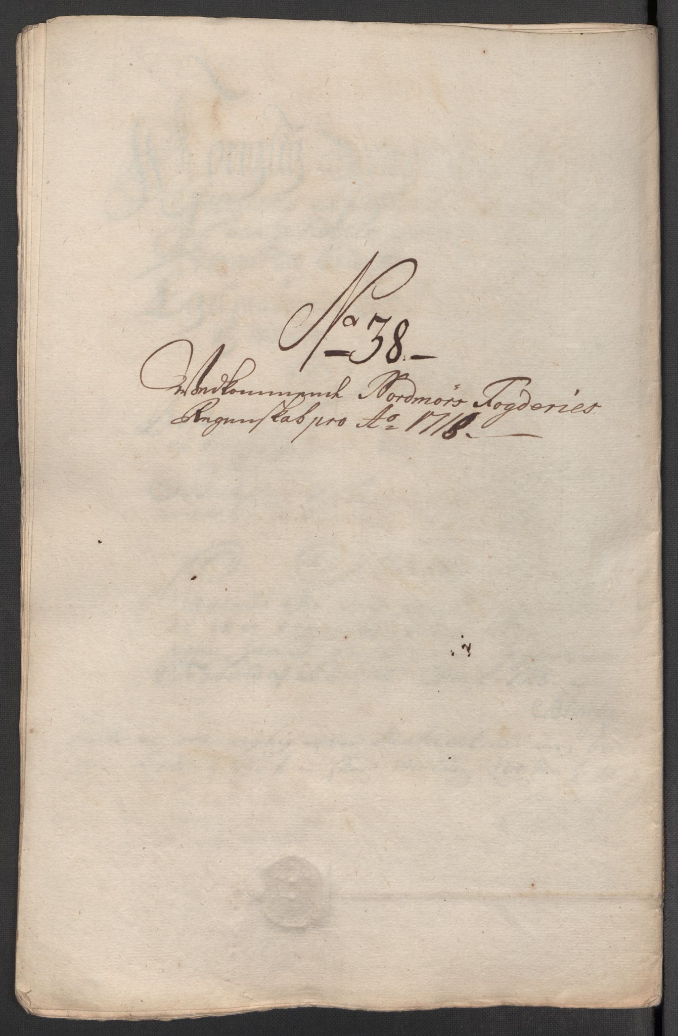 Rentekammeret inntil 1814, Reviderte regnskaper, Fogderegnskap, AV/RA-EA-4092/R56/L3751: Fogderegnskap Nordmøre, 1718, p. 232