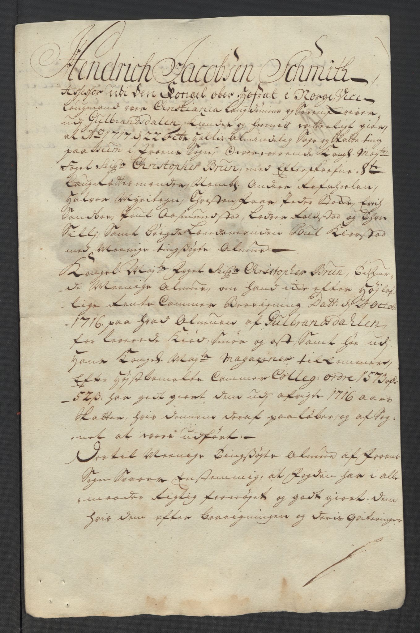 Rentekammeret inntil 1814, Reviderte regnskaper, Fogderegnskap, AV/RA-EA-4092/R17/L1186: Fogderegnskap Gudbrandsdal, 1716, p. 266