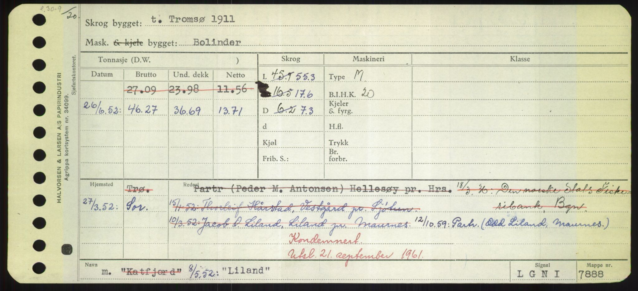 Sjøfartsdirektoratet med forløpere, Skipsmålingen, AV/RA-S-1627/H/Hd/L0023: Fartøy, Lia-Løv, p. 53