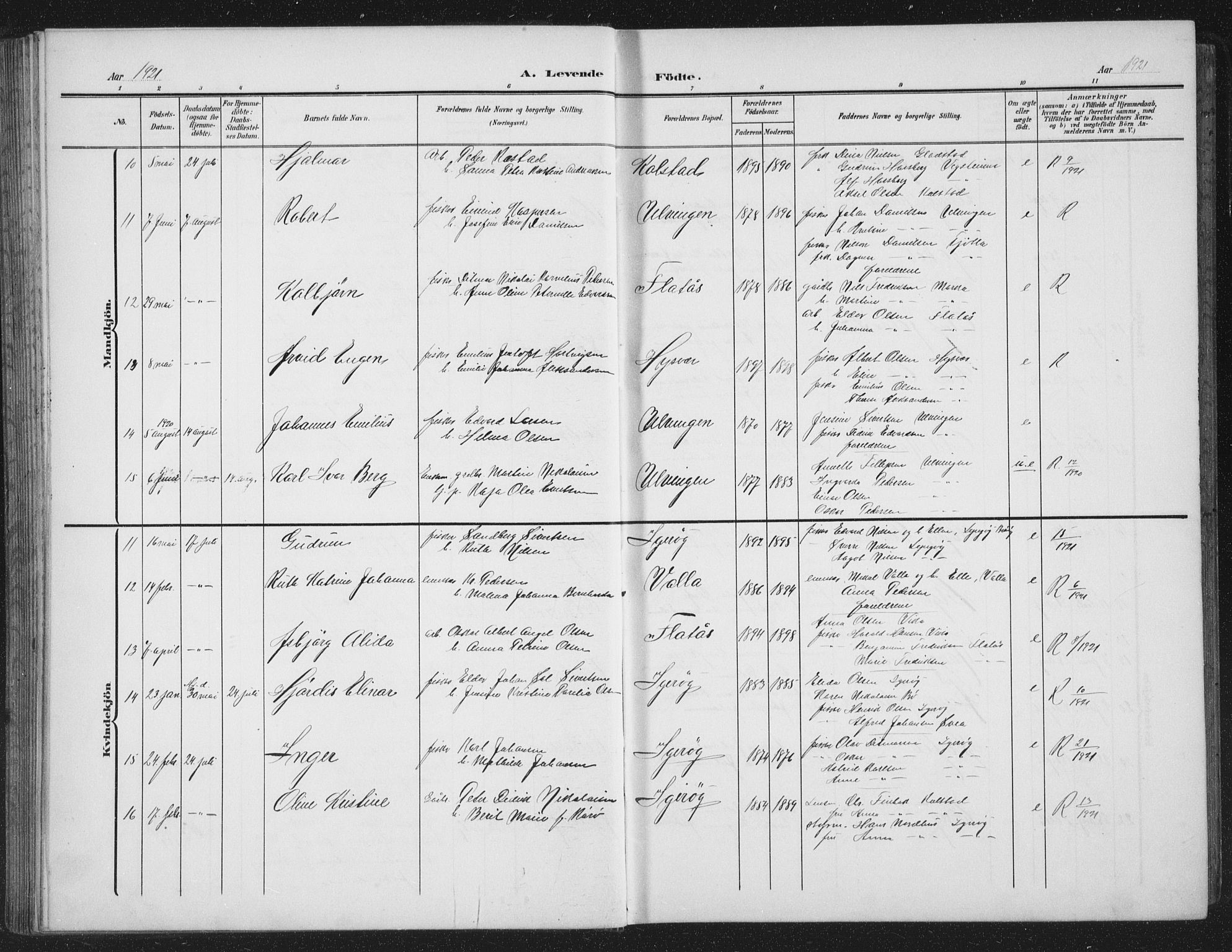 Ministerialprotokoller, klokkerbøker og fødselsregistre - Nordland, AV/SAT-A-1459/816/L0254: Parish register (copy) no. 816C04, 1905-1934