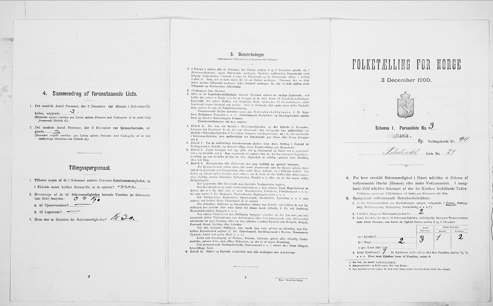SAO, 1900 census for Kristiania, 1900, p. 71336